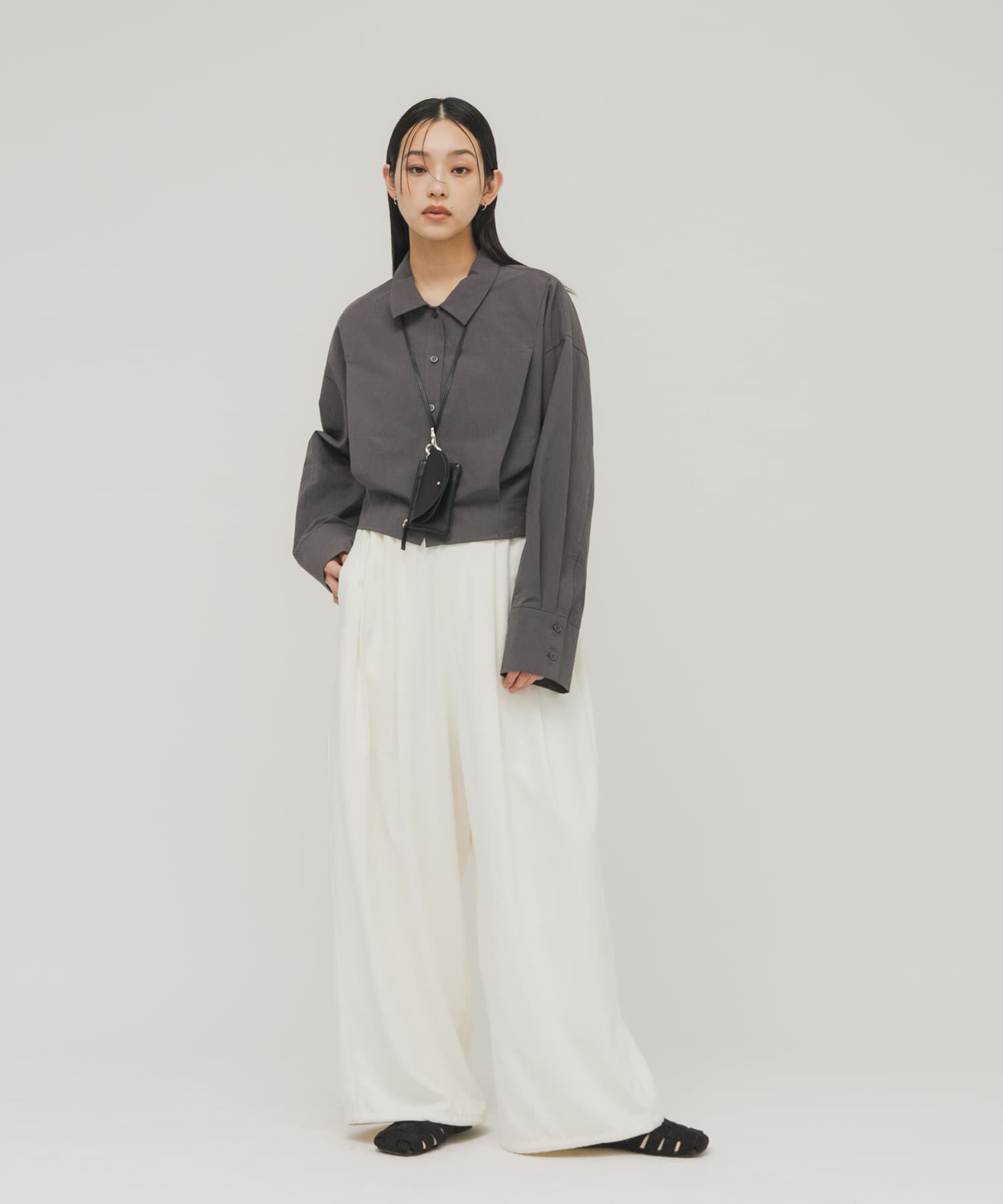  「タックヘムクロップドシャツ」|シャツ・ブラウス|