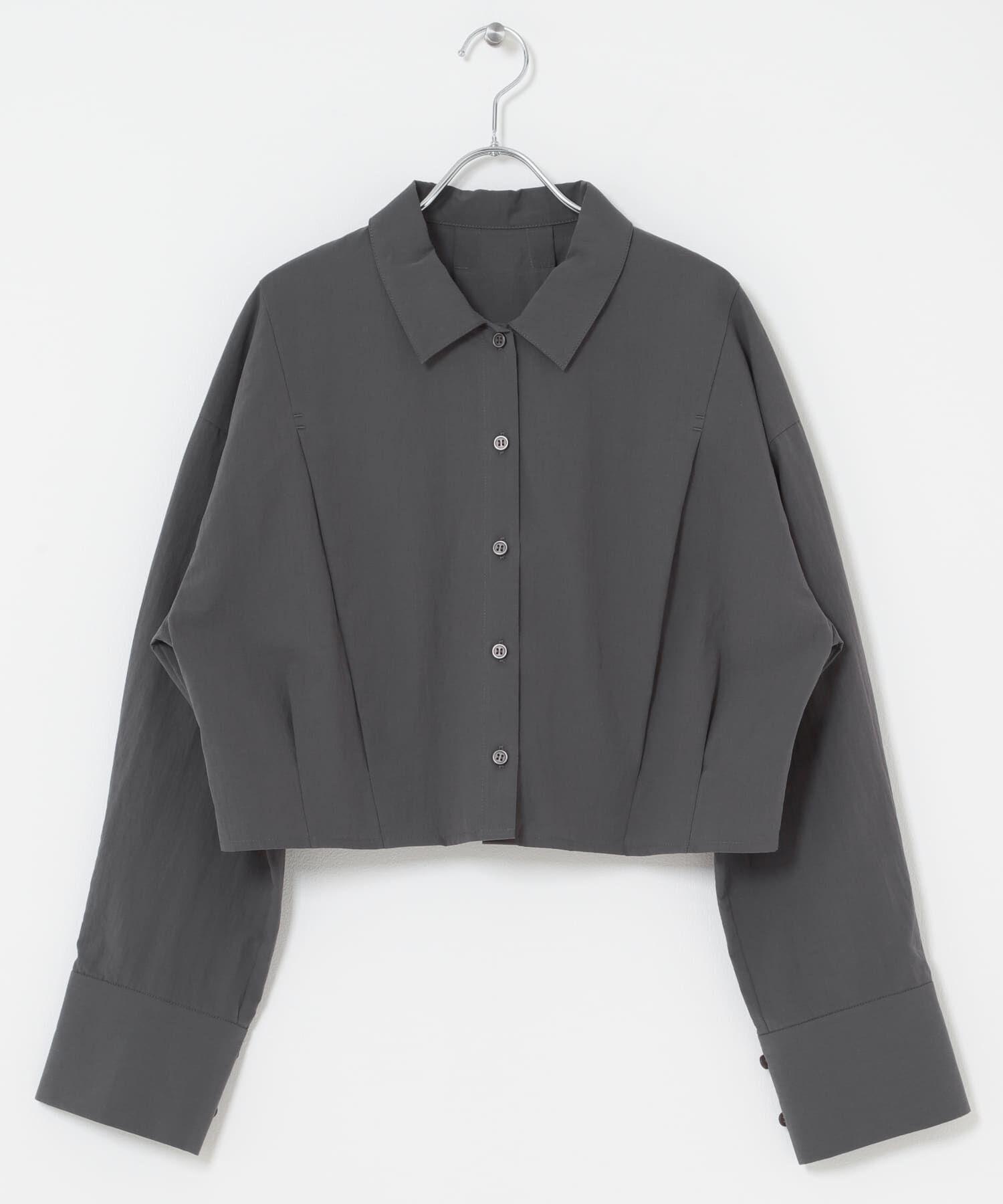  「タックヘムクロップドシャツ」|シャツ・ブラウス|