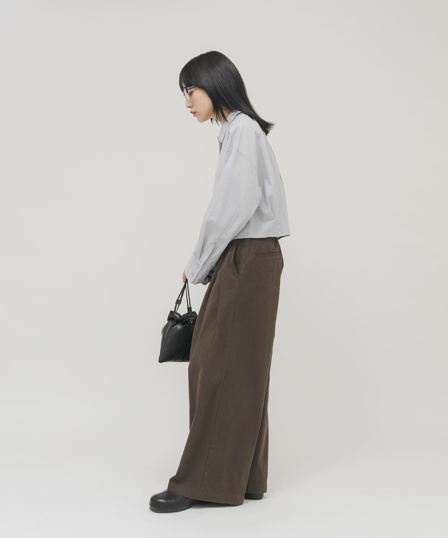  「タックヘムクロップドシャツ」|シャツ・ブラウス|