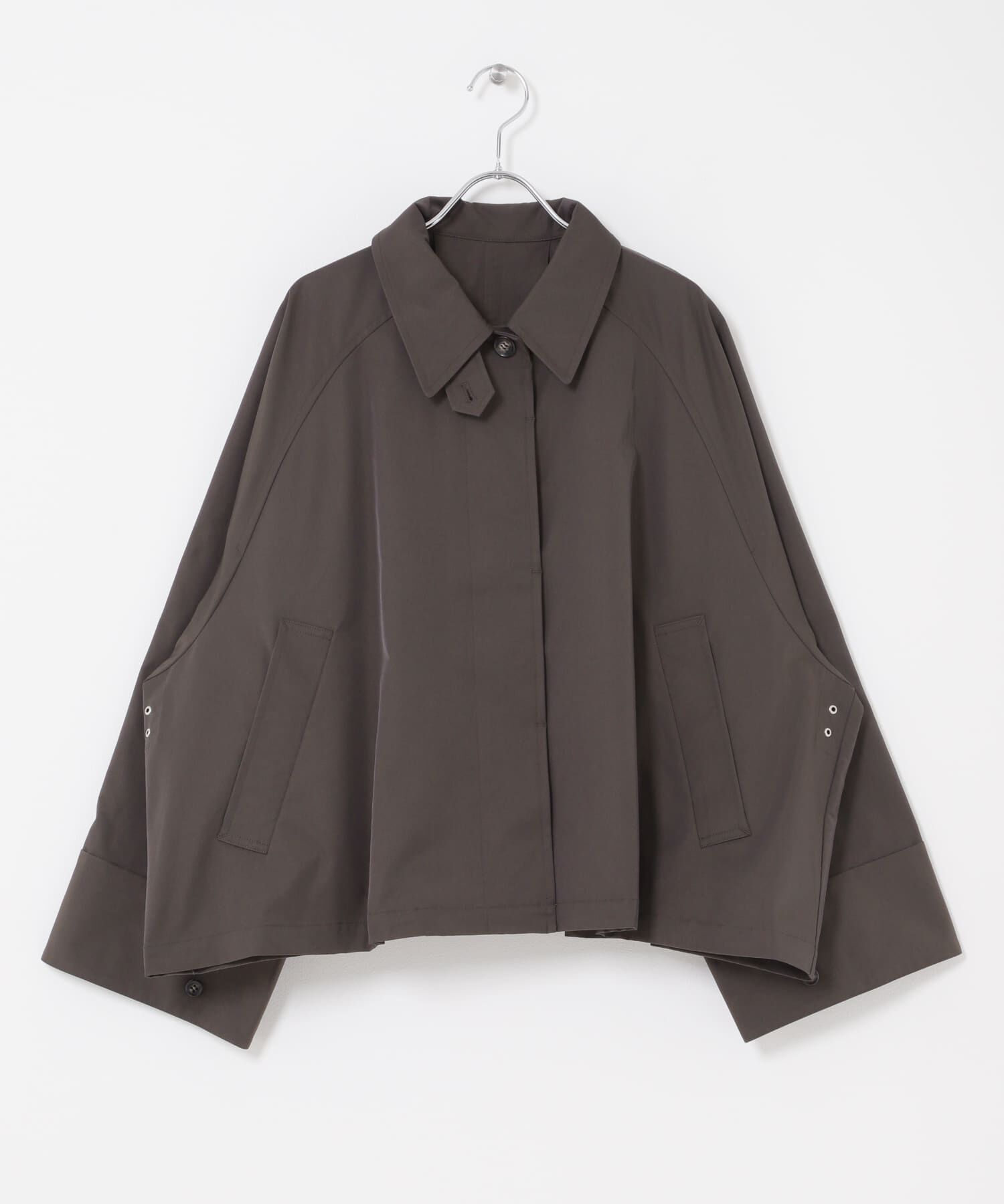  「ステンカラーマントコート」|ステンカラーコート|