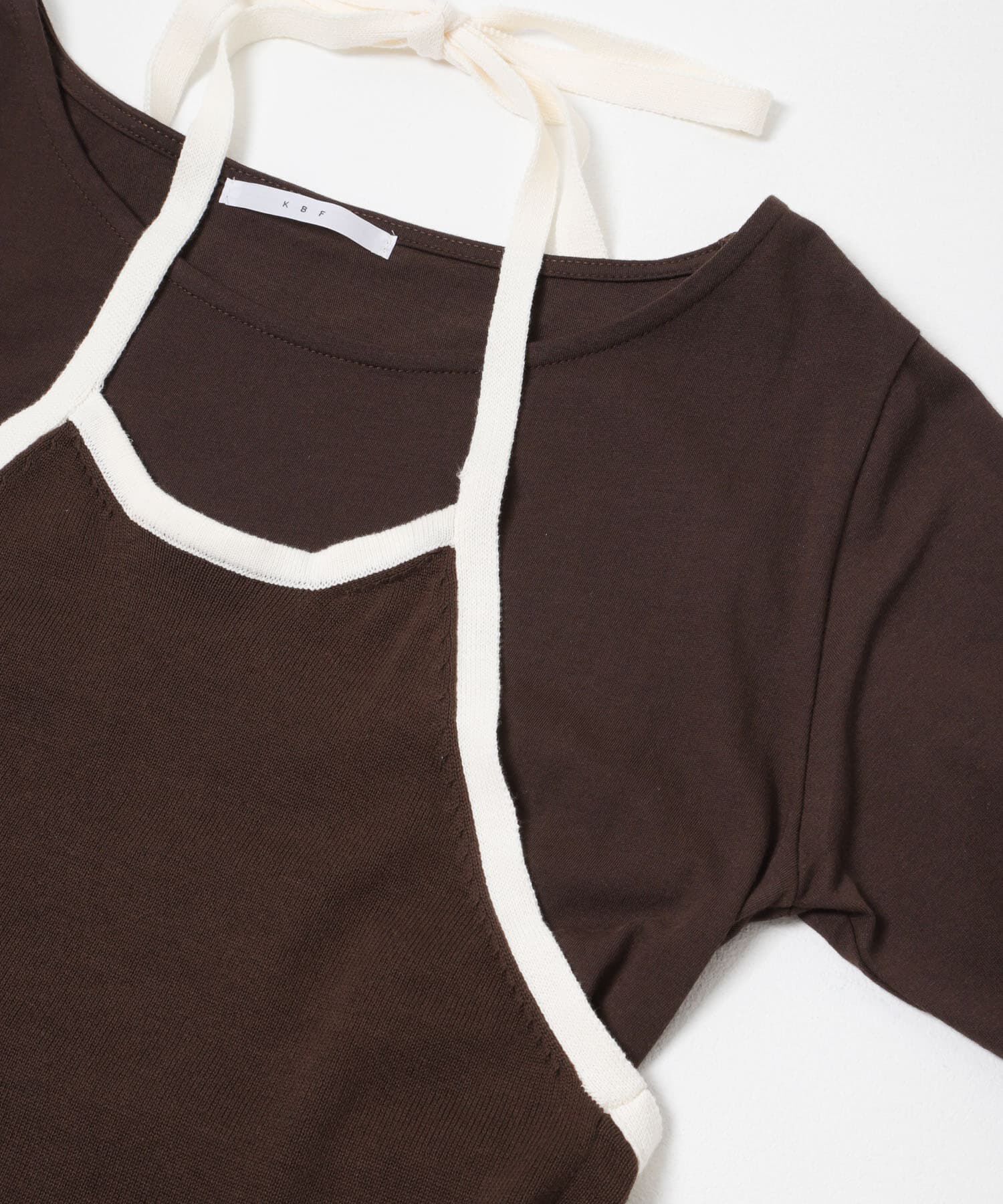  「バイカラービスチェSETトップス」|Tシャツ・カットソー|