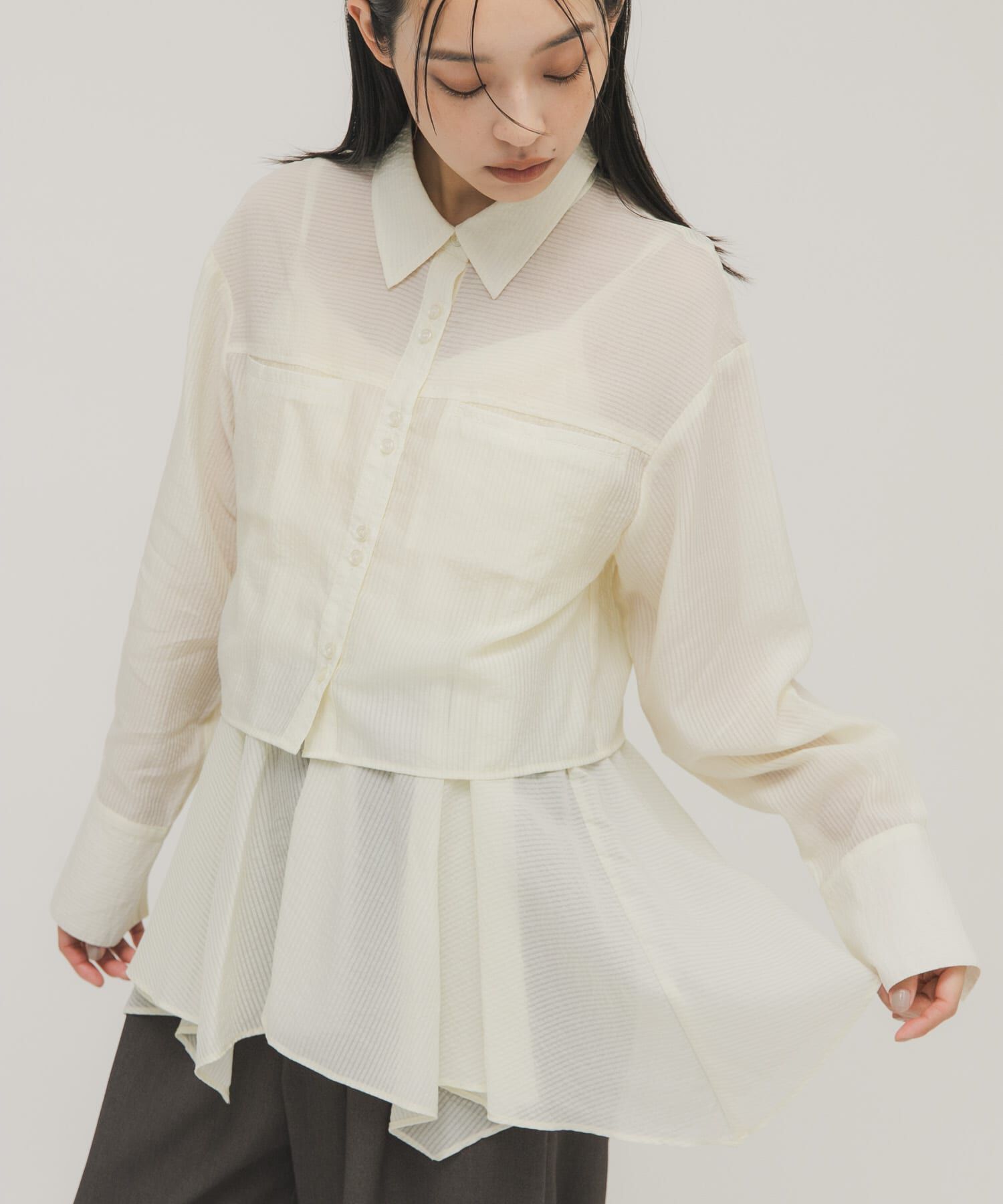  「イレヘムビスチェSETシャツ」|シャツ・ブラウス|