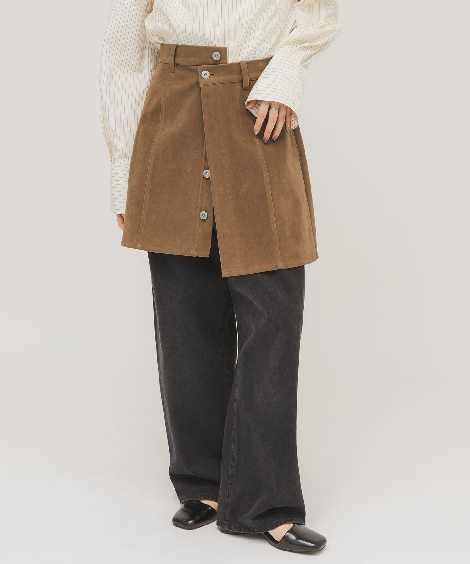  「2WAYラップミニスカート」|スカート|