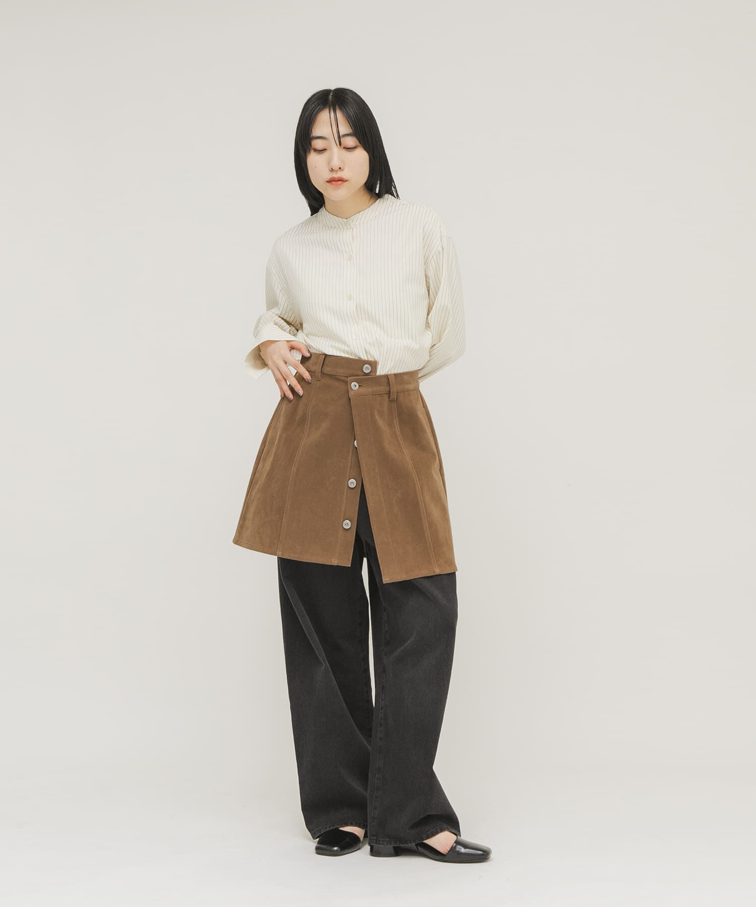  「2WAYラップミニスカート」|スカート|