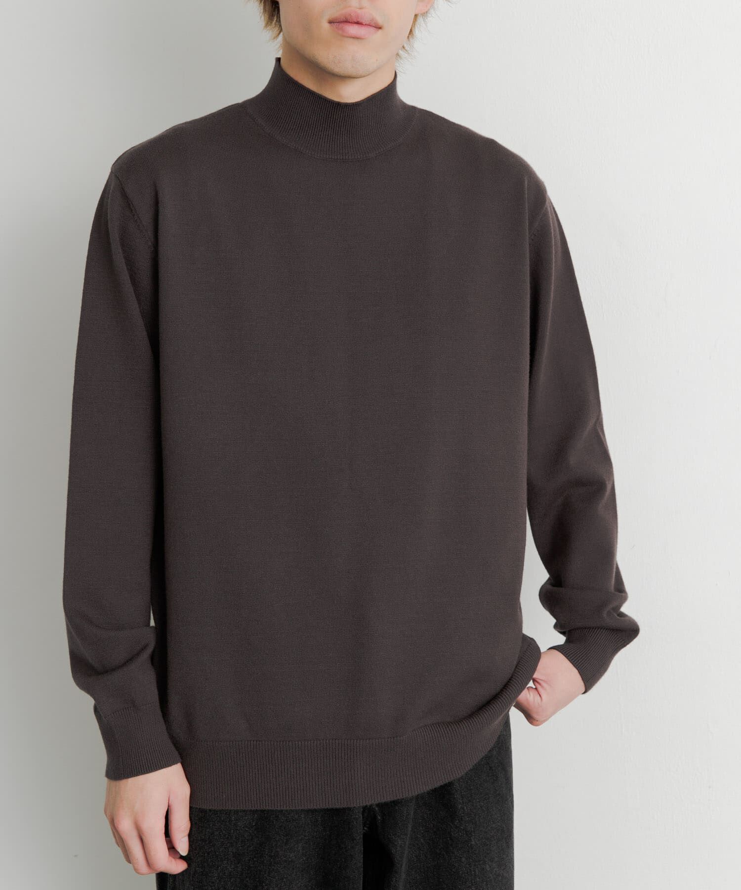 SENSE OF PLACE by URBAN RESEARCH「『ユニセックス』ストレッチモックネックセーター」|ニット・セーター|