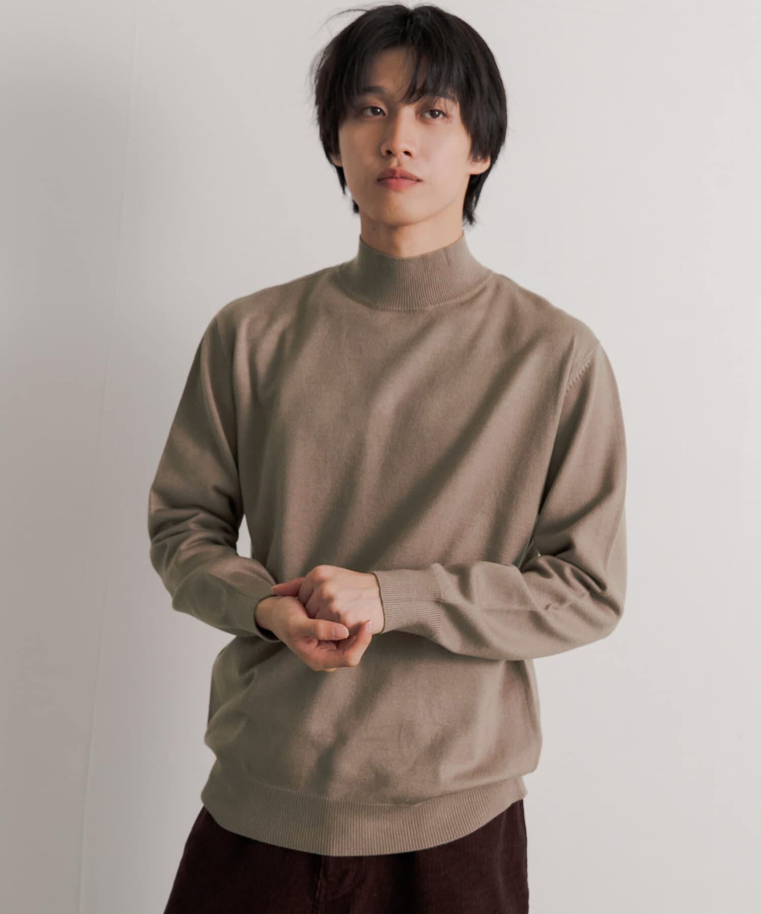 SENSE OF PLACE by URBAN RESEARCH「『ユニセックス』ストレッチモックネックセーター」|ニット・セーター|
