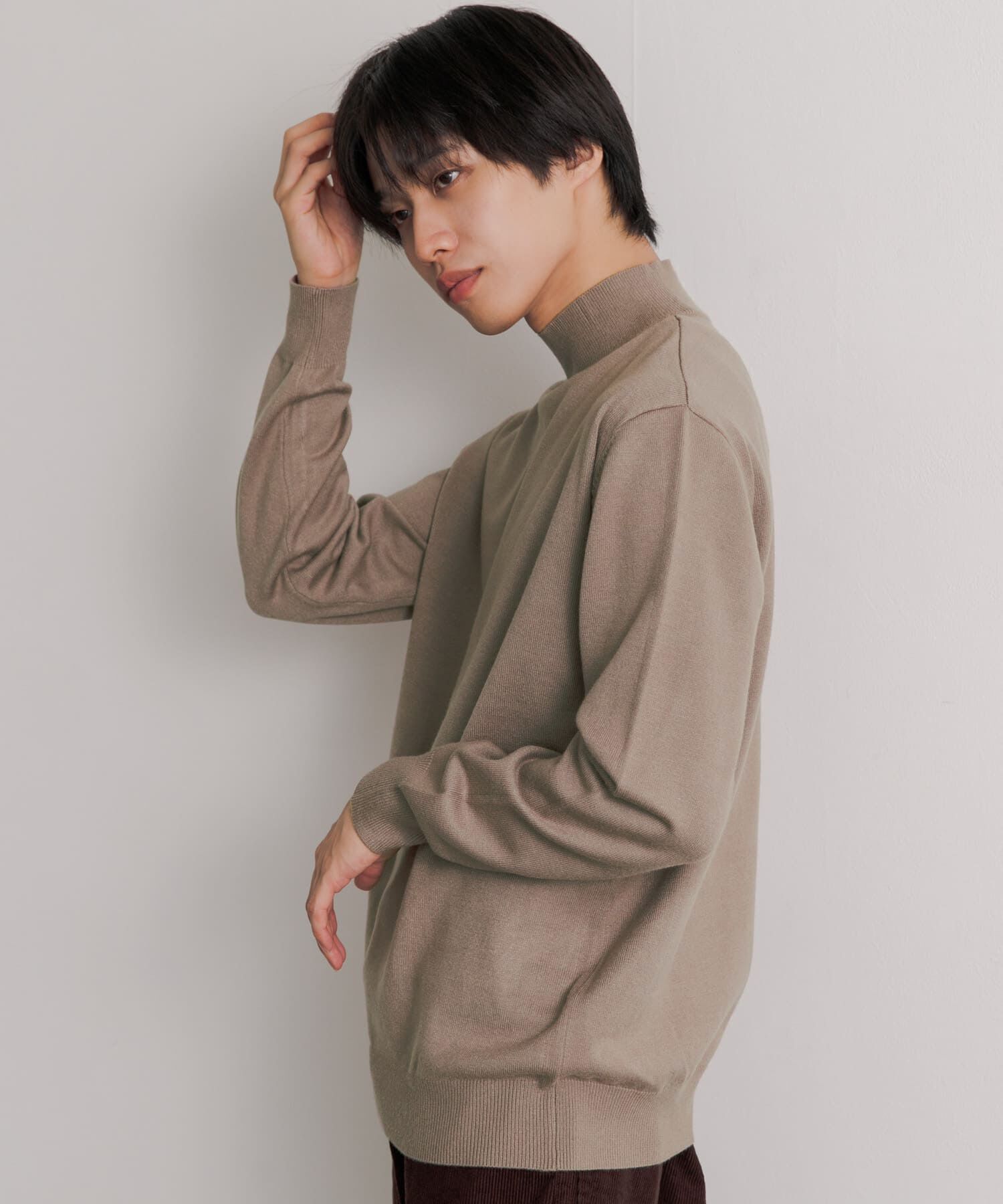 SENSE OF PLACE by URBAN RESEARCH「『ユニセックス』ストレッチモックネックセーター」|ニット・セーター|