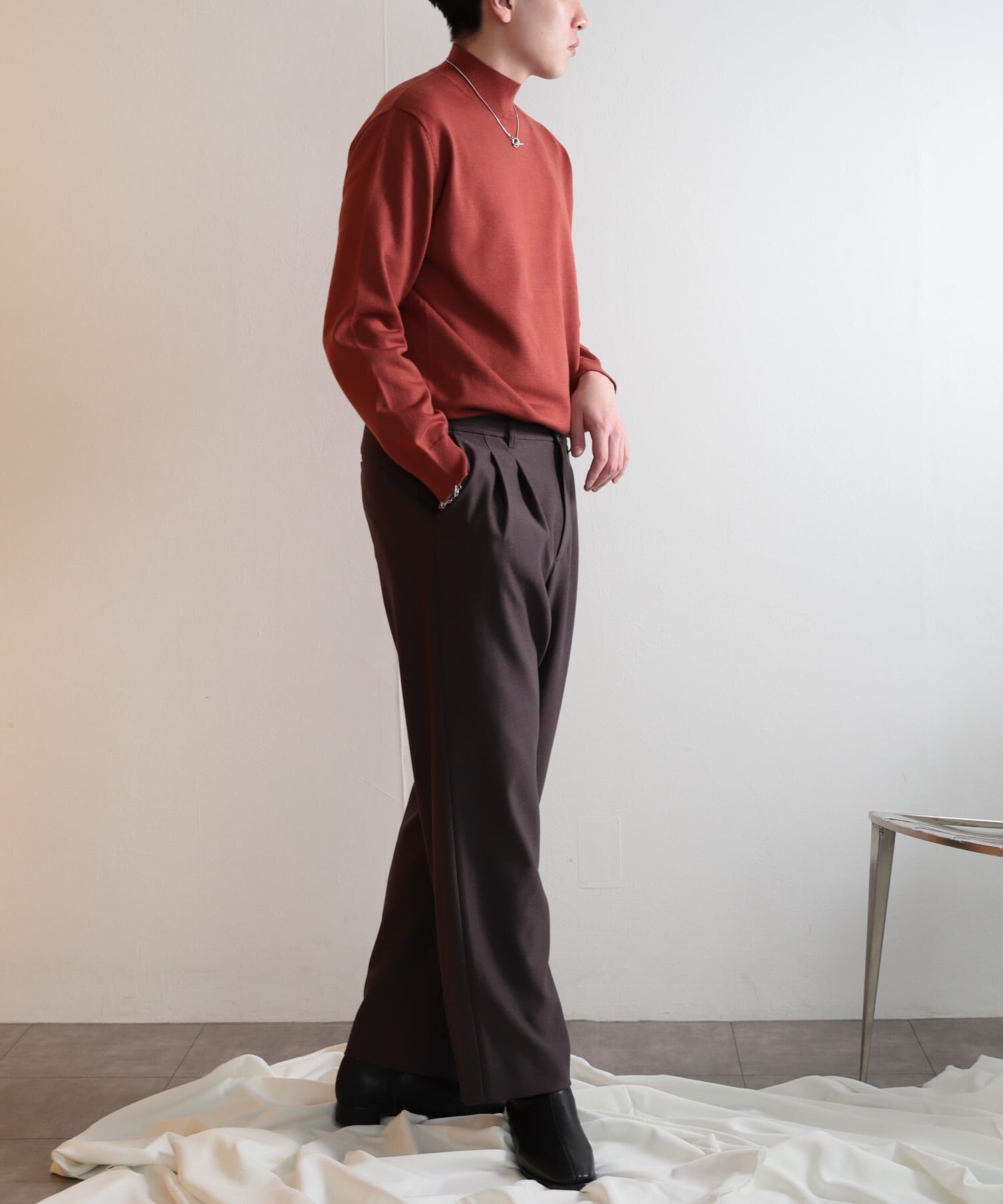 SENSE OF PLACE by URBAN RESEARCH「『ユニセックス』ストレッチモックネックセーター」|ニット・セーター|