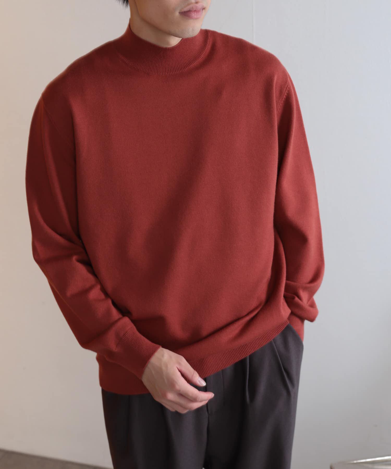 SENSE OF PLACE by URBAN RESEARCH「『ユニセックス』ストレッチモックネックセーター」|ニット・セーター|