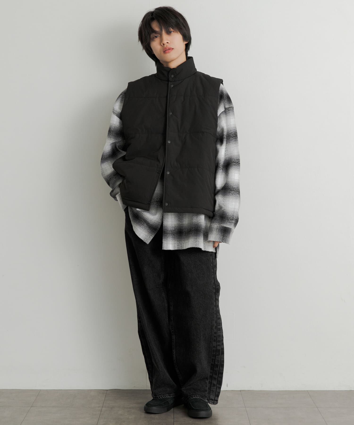 SENSE OF PLACE by URBAN RESEARCH「パデットドローコードツキベスト」|ダウンベスト・ベスト|