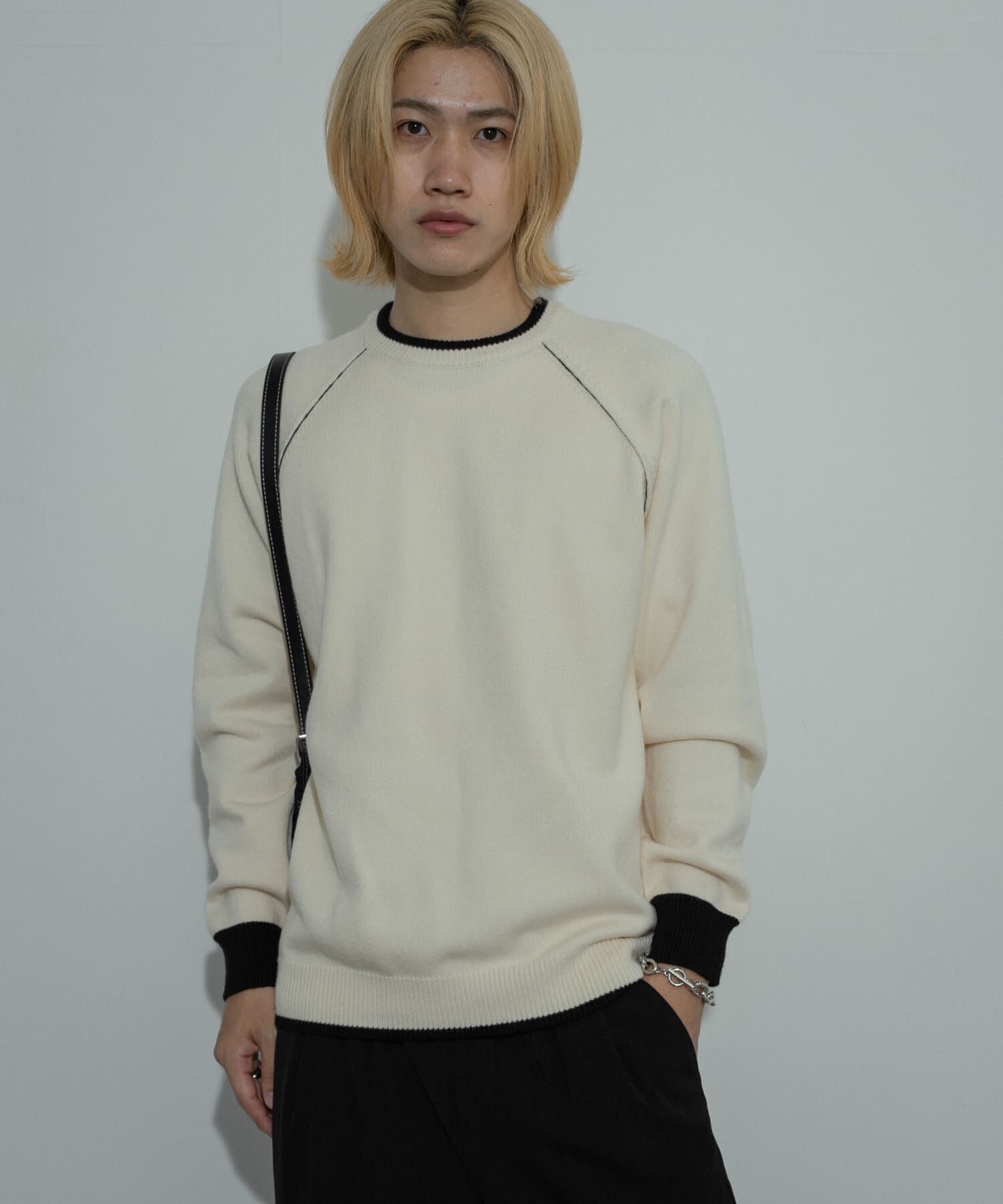 SENSE OF PLACE by URBAN RESEARCH「『ユニセックス』『洗濯可』ストレッチリブハイショクラインニット」|ニット・セーター|