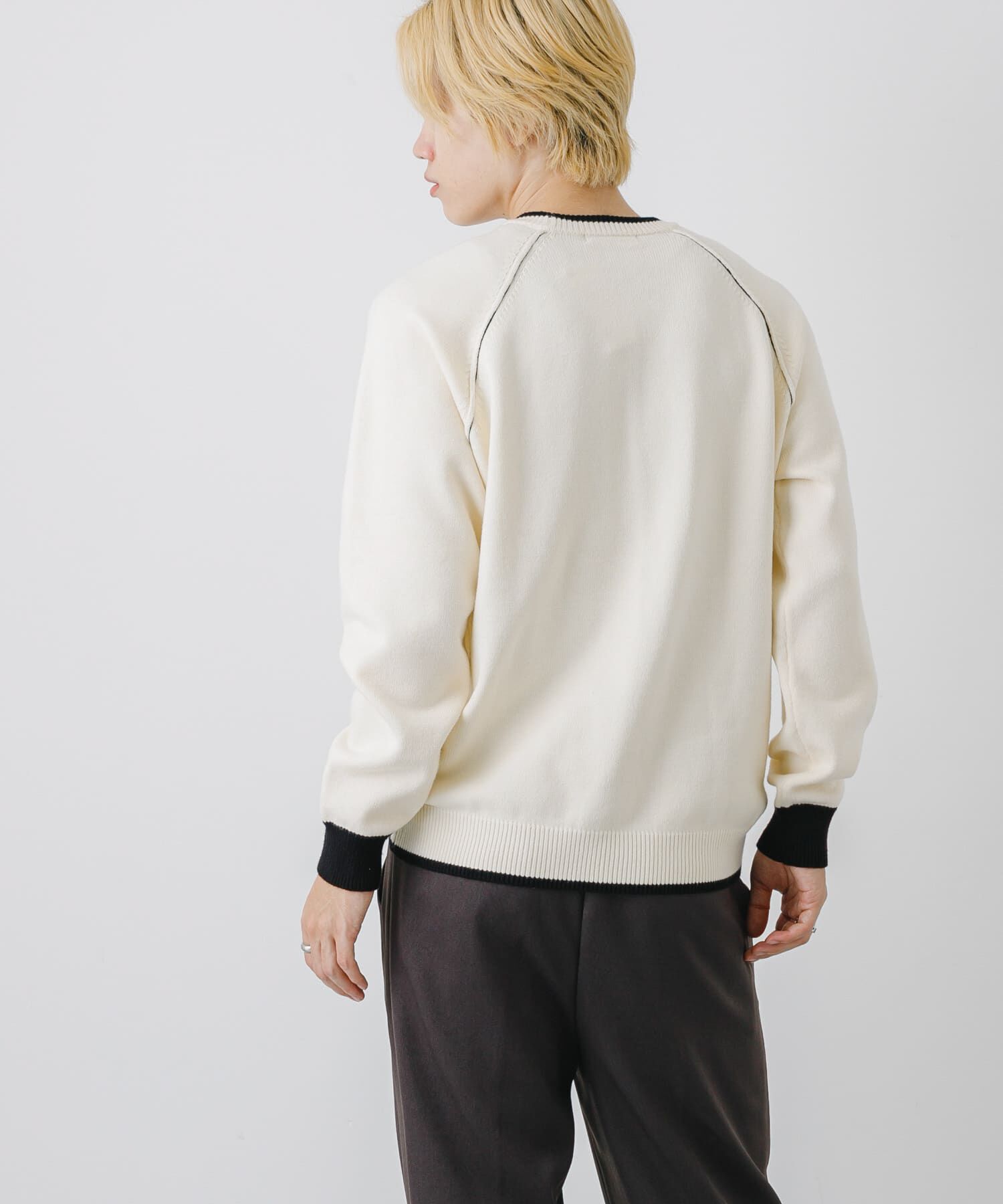 SENSE OF PLACE by URBAN RESEARCH「『ユニセックス』『洗濯可』ストレッチリブハイショクラインニット」|ニット・セーター|