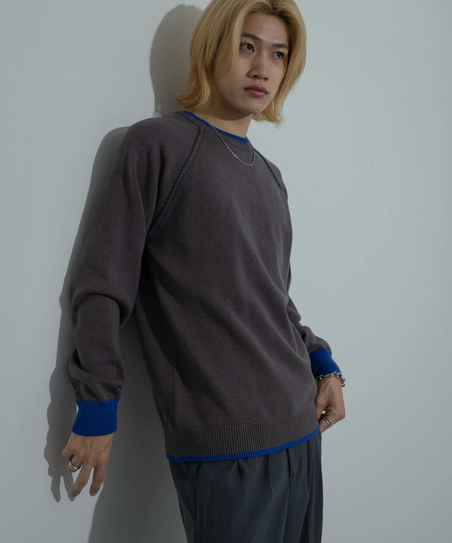 SENSE OF PLACE by URBAN RESEARCH「『ユニセックス』『洗濯可』ストレッチリブハイショクラインニット」|ニット・セーター|