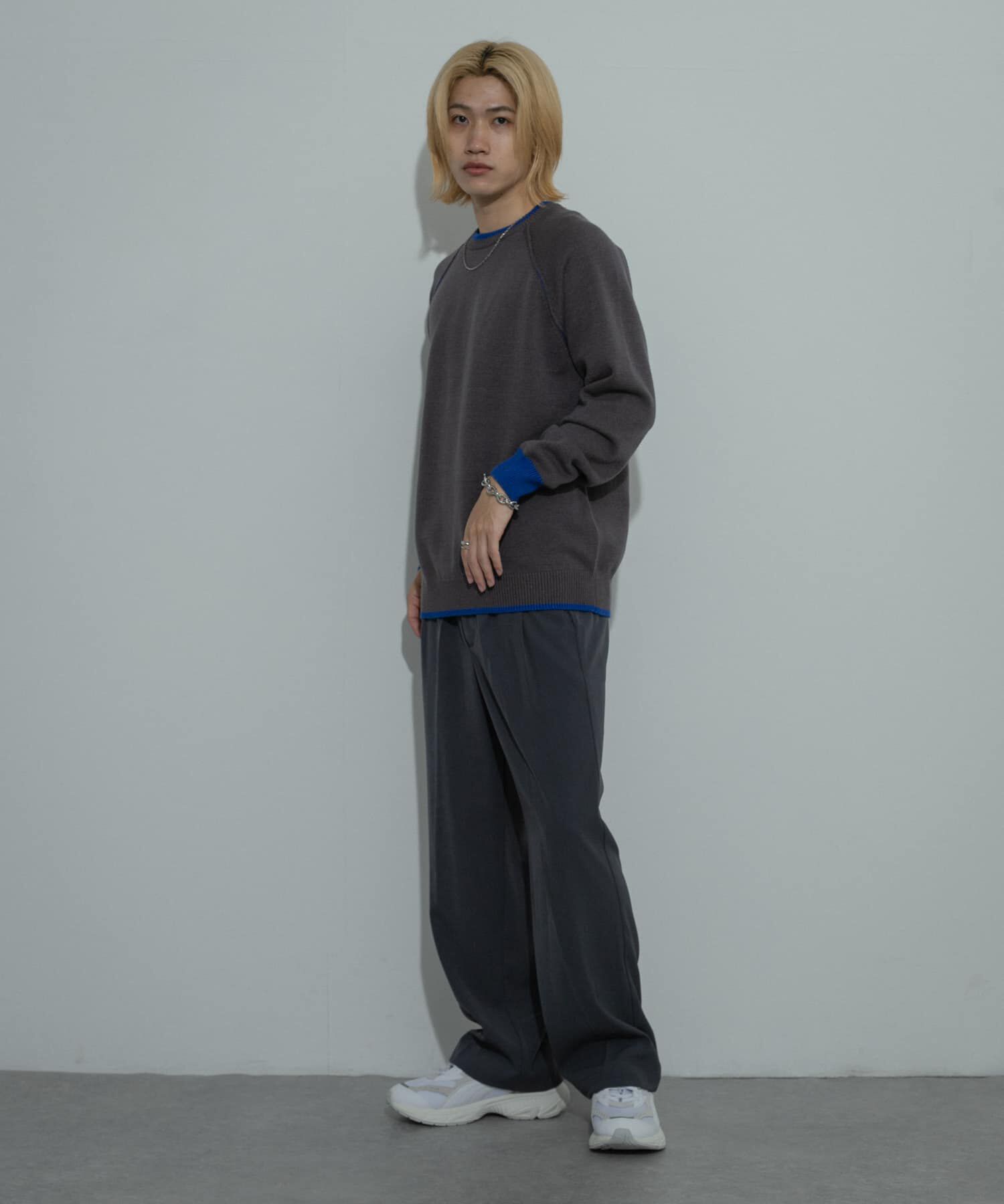 SENSE OF PLACE by URBAN RESEARCH「『ユニセックス』『洗濯可』ストレッチリブハイショクラインニット」|ニット・セーター|