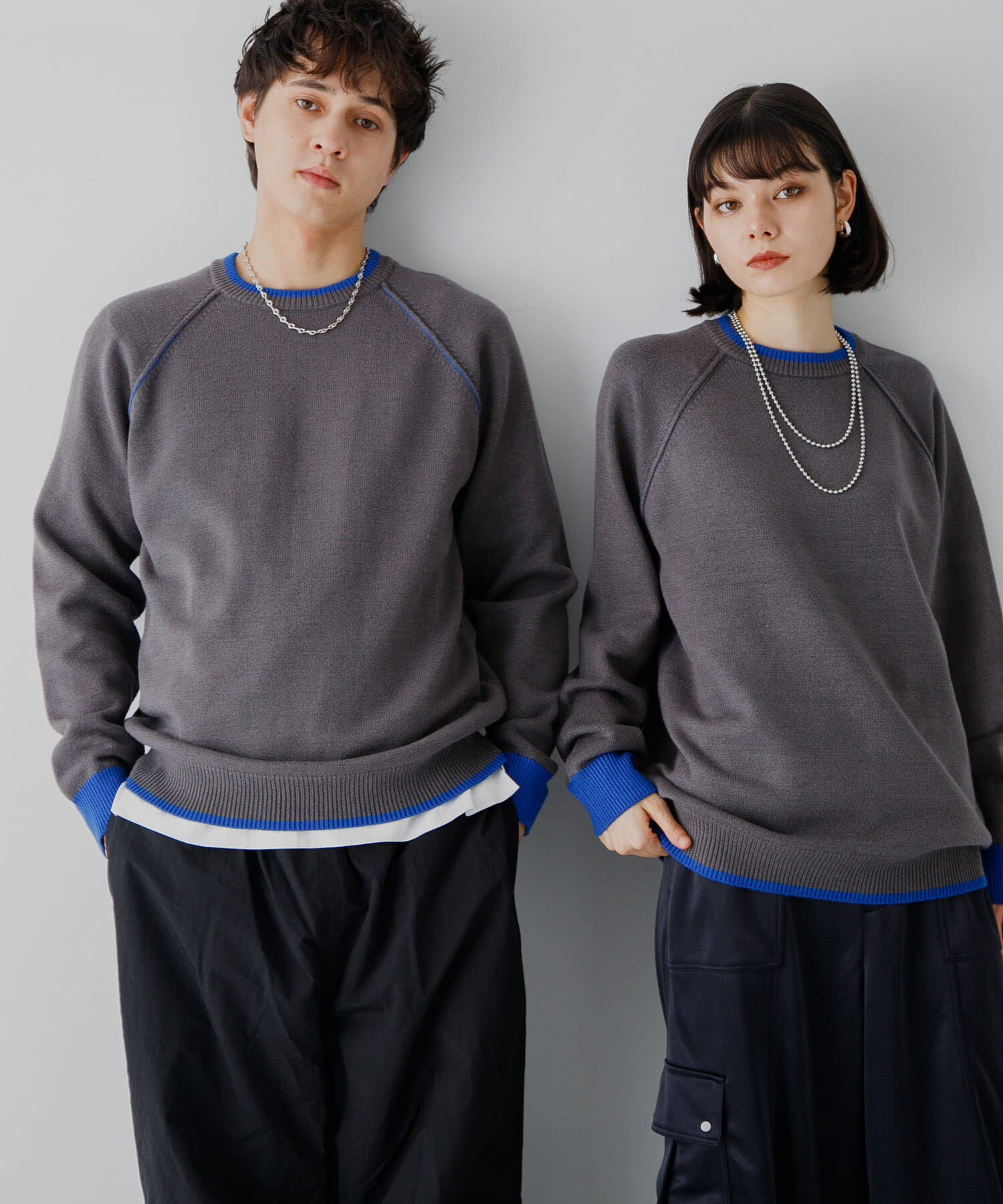 SENSE OF PLACE by URBAN RESEARCH「『ユニセックス』『洗濯可』ストレッチリブハイショクラインニット」|ニット・セーター|