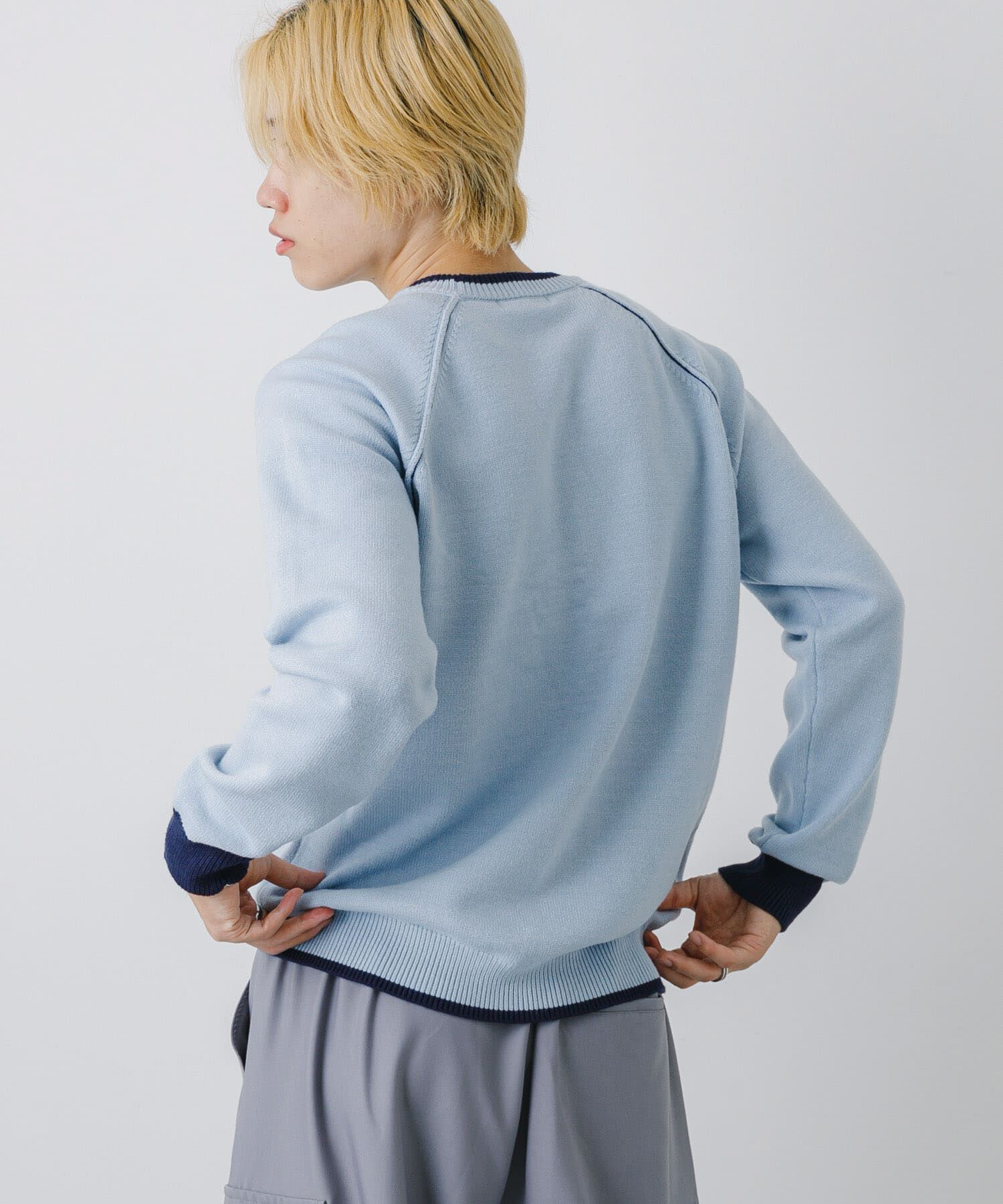 SENSE OF PLACE by URBAN RESEARCH「『ユニセックス』『洗濯可』ストレッチリブハイショクラインニット」|ニット・セーター|