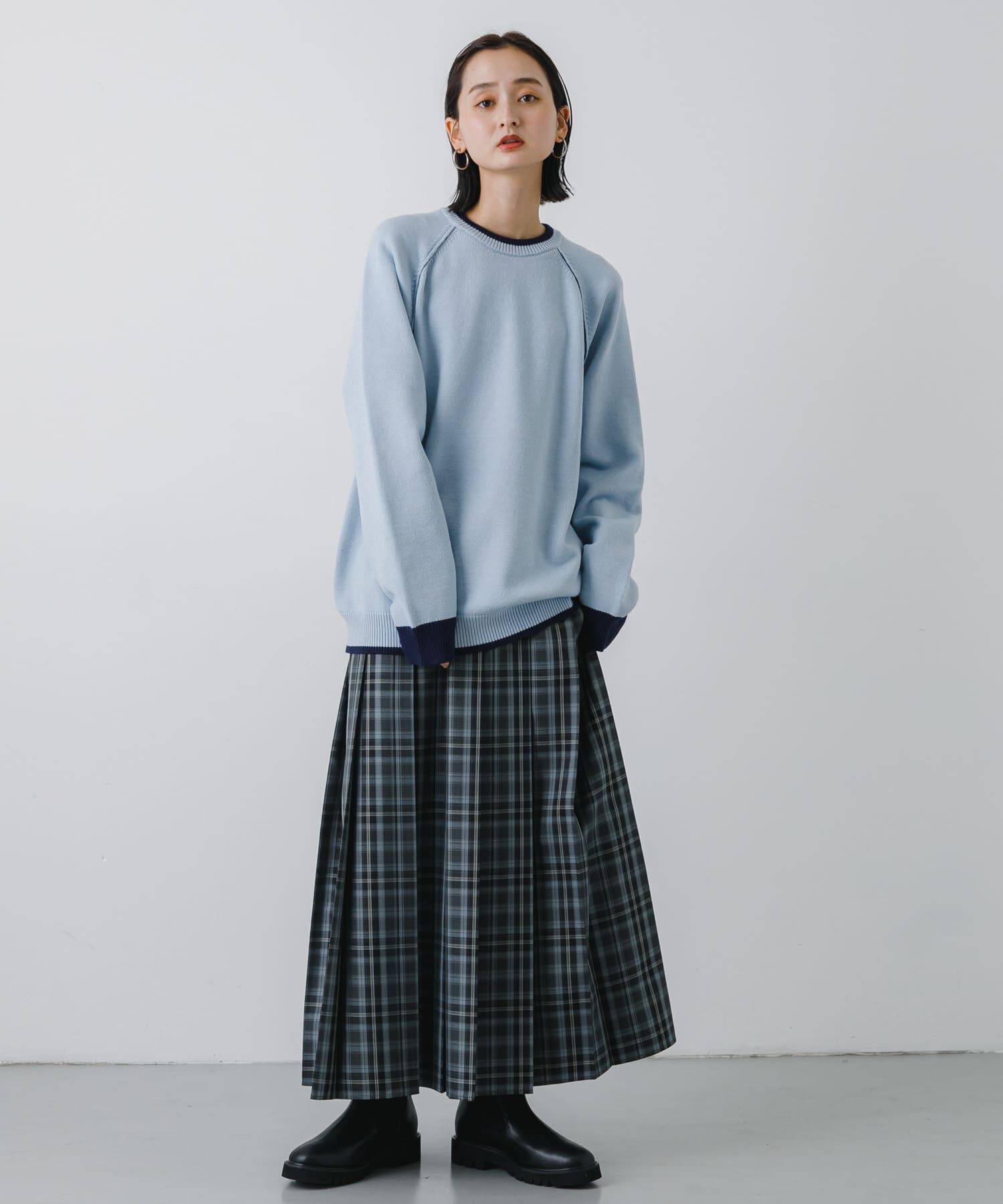 SENSE OF PLACE by URBAN RESEARCH「『ユニセックス』『洗濯可』ストレッチリブハイショクラインニット」|ニット・セーター|