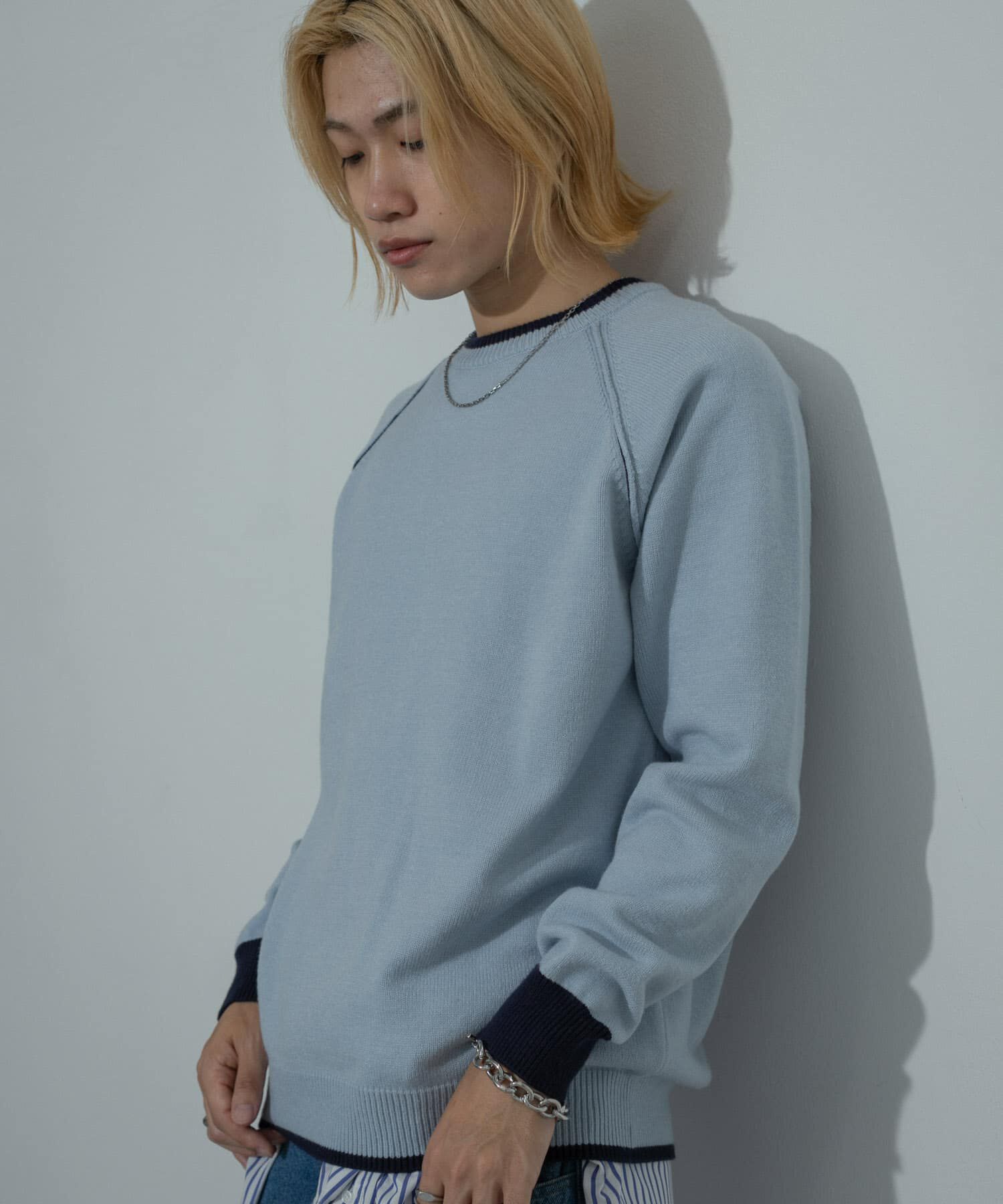 SENSE OF PLACE by URBAN RESEARCH「『ユニセックス』『洗濯可』ストレッチリブハイショクラインニット」|ニット・セーター|