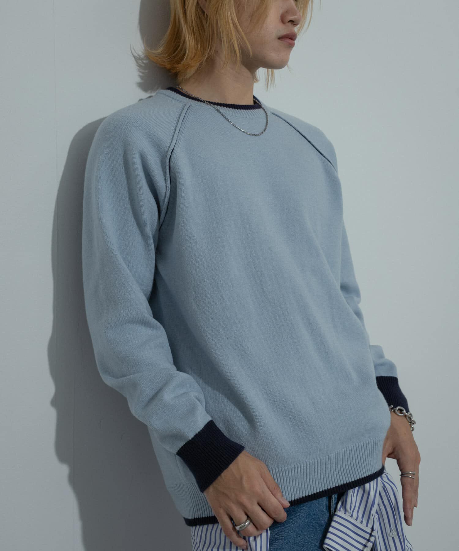 SENSE OF PLACE by URBAN RESEARCH「『ユニセックス』『洗濯可』ストレッチリブハイショクラインニット」|ニット・セーター|