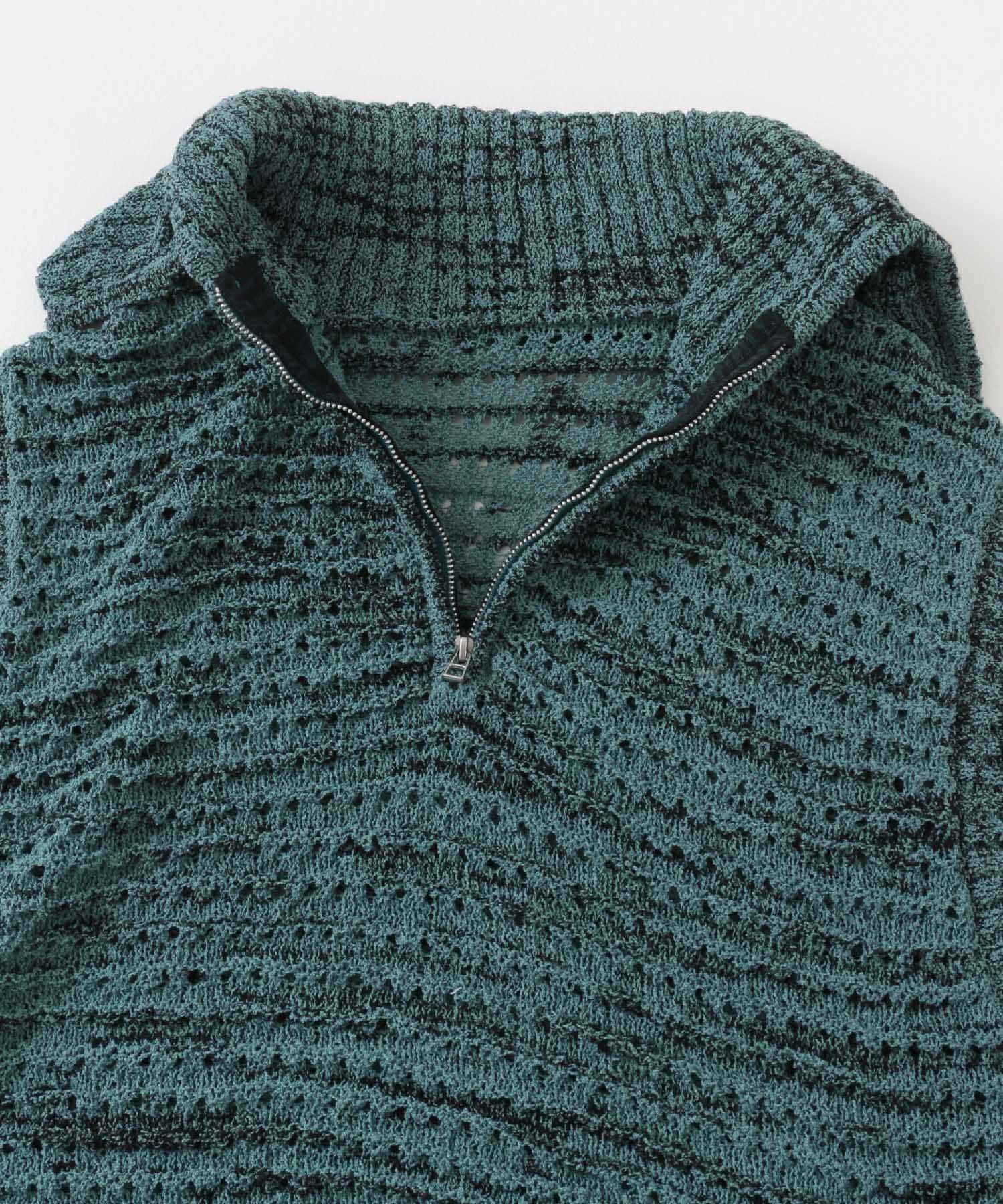 SENSE OF PLACE by URBAN RESEARCH「ミックスメランジハーフジップニットベスト」|ベスト・ジレ|