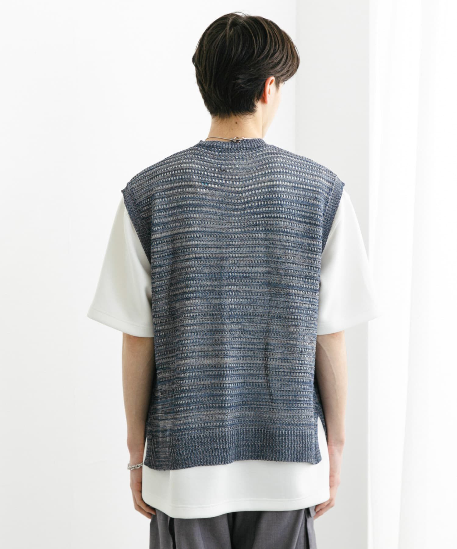 SENSE OF PLACE by URBAN RESEARCH「ミックスメランジVネックベスト」|ベスト・ジレ|