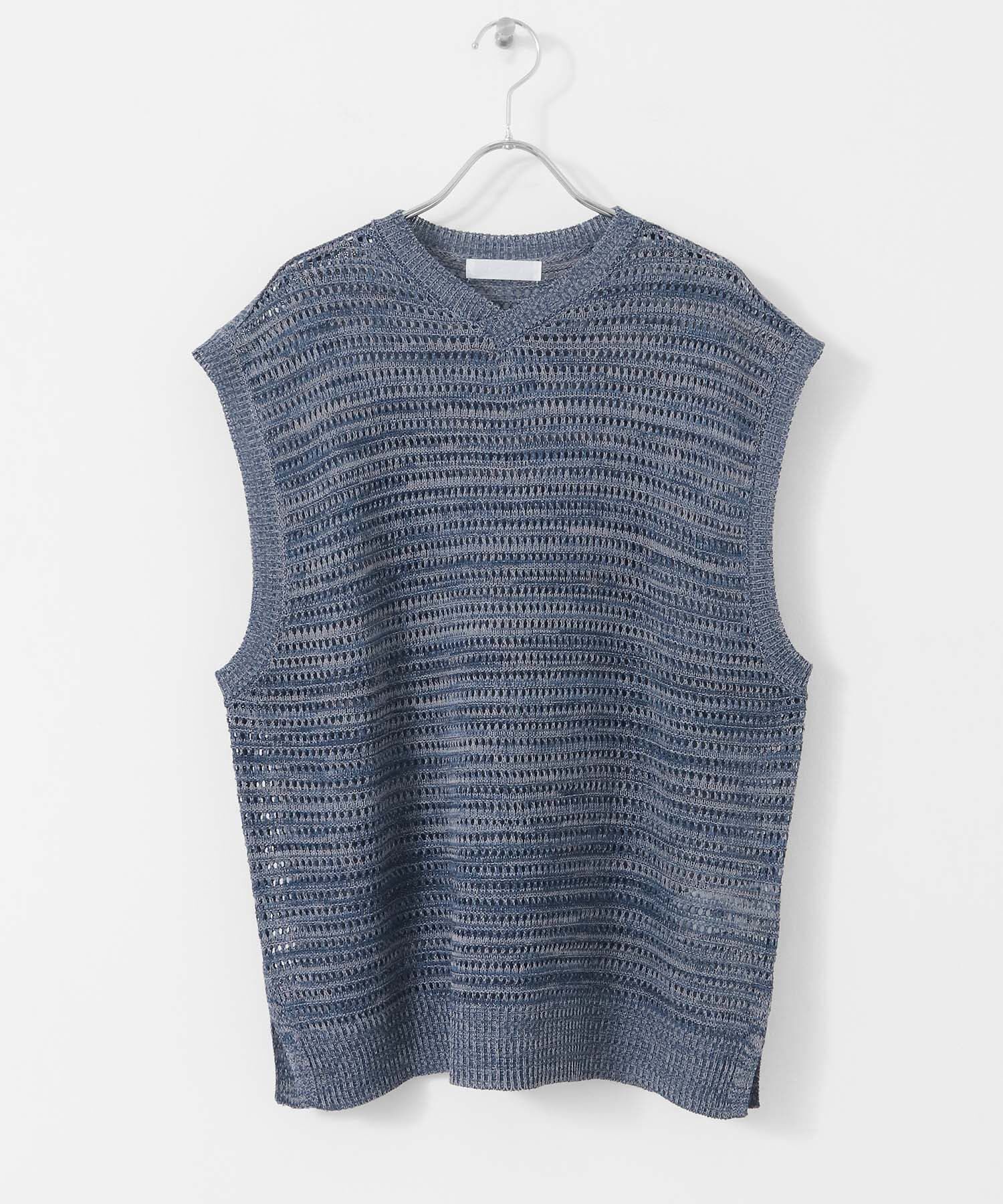 SENSE OF PLACE by URBAN RESEARCH「ミックスメランジVネックベスト」|ベスト・ジレ|