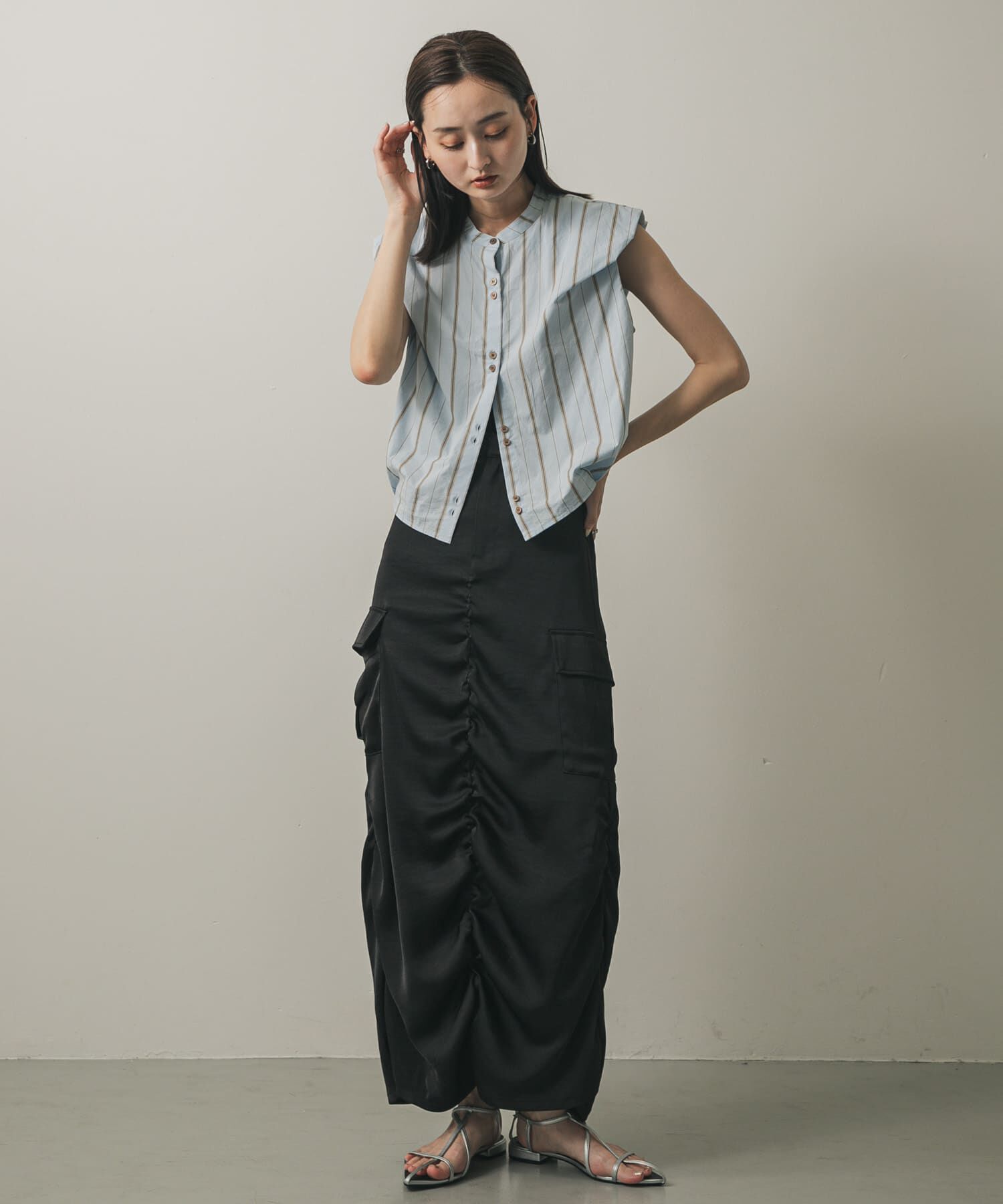 SENSE OF PLACE by URBAN RESEARCH「ダブルボタンバルーンブラウス」|シャツ・ブラウス|