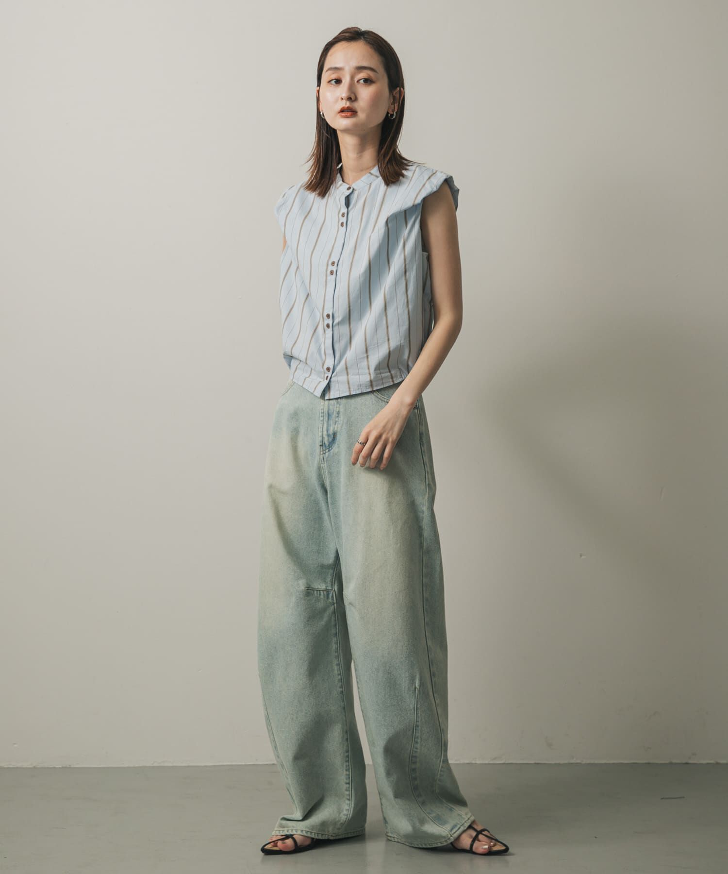 SENSE OF PLACE by URBAN RESEARCH「ダブルボタンバルーンブラウス」|シャツ・ブラウス|