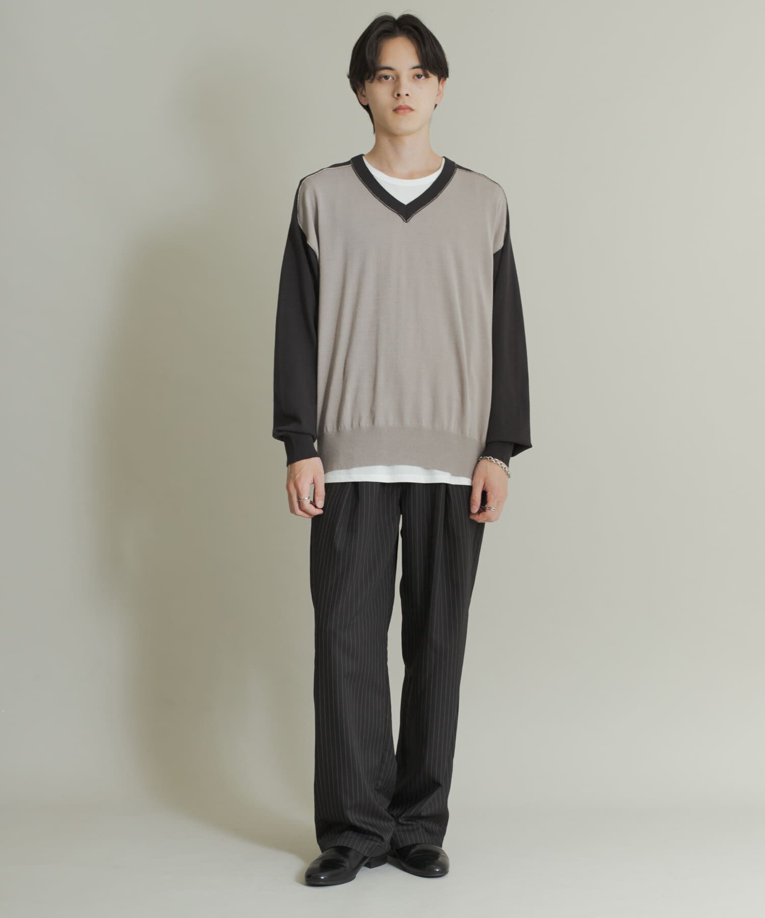 SENSE OF PLACE by URBAN RESEARCH「ハイショクVネックニット」|ニット・セーター|
