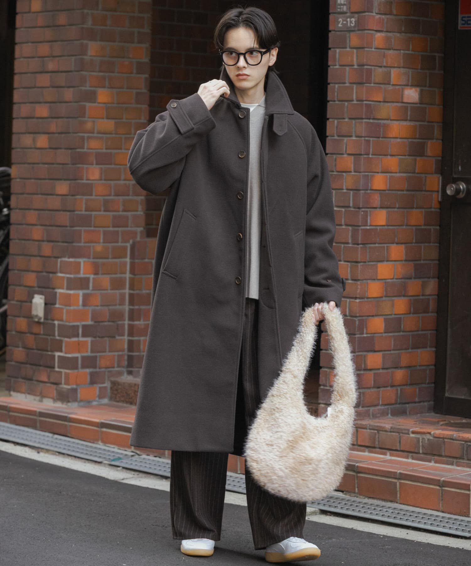 SENSE OF PLACE by URBAN RESEARCH「『ユニセックス』バルマカーンルーズコート」|ノーカラーコート|