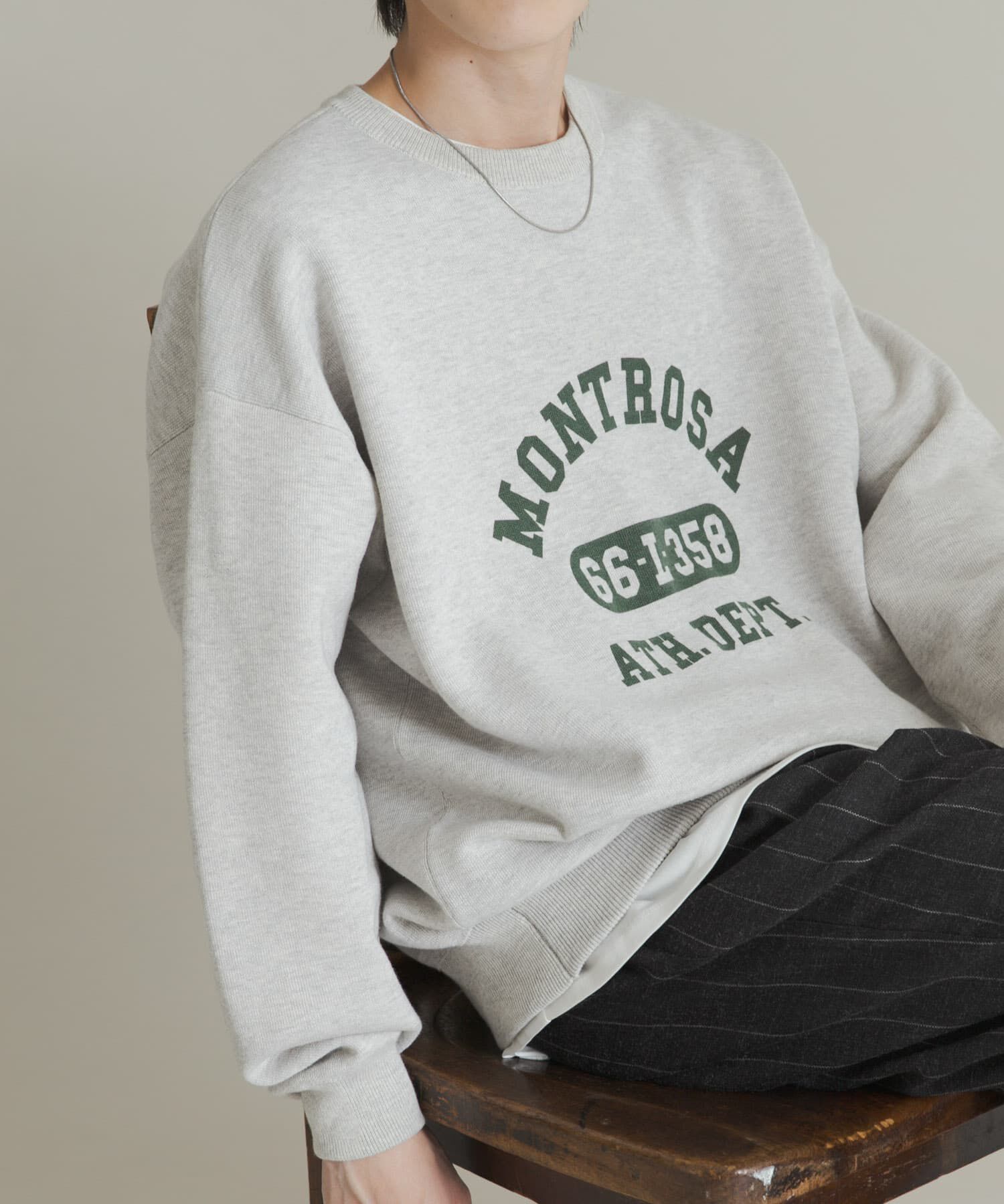 SENSE OF PLACE by URBAN RESEARCH「スウェットライクカレッジロゴニット」|ニット・セーター|