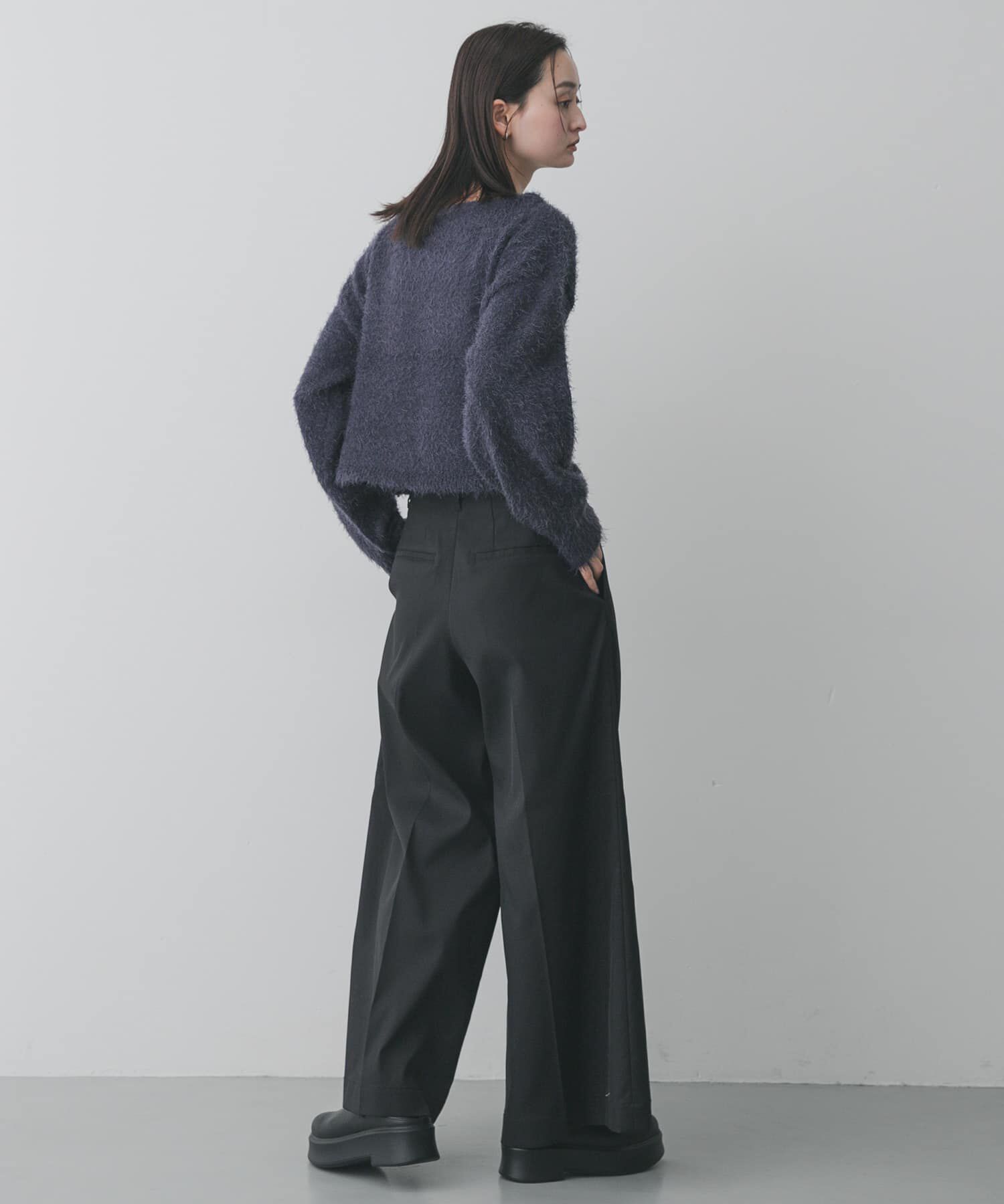 SENSE OF PLACE by URBAN RESEARCH「クロップドシャギーセーター」|ニット・セーター|