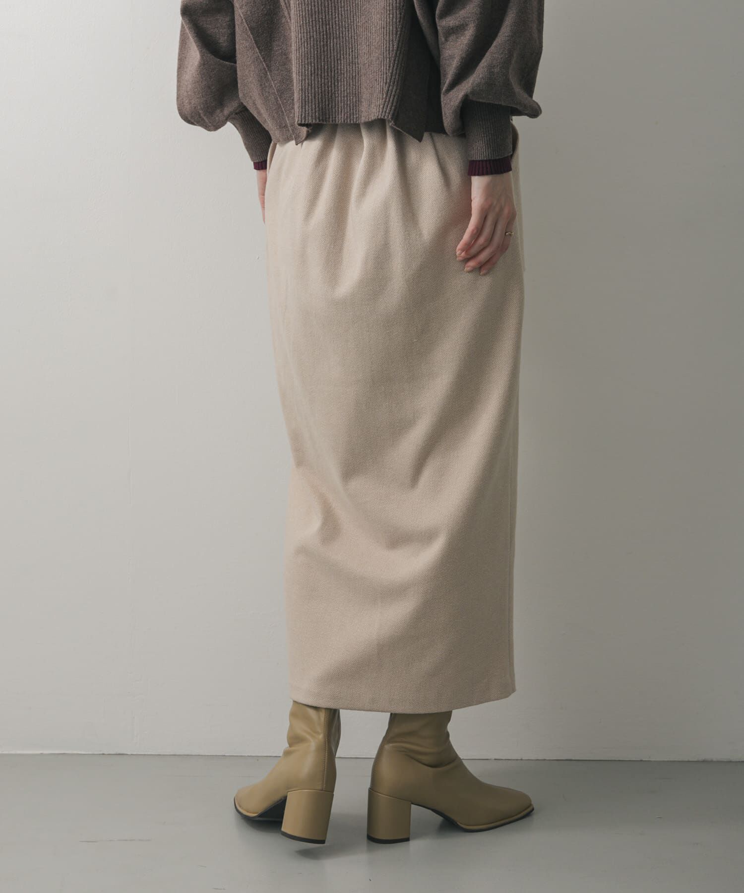 SENSE OF PLACE by URBAN RESEARCH「『XS, TALLサイズ/WEB限定』ジャージーメルトンアウトポケットスカート」|スカート|