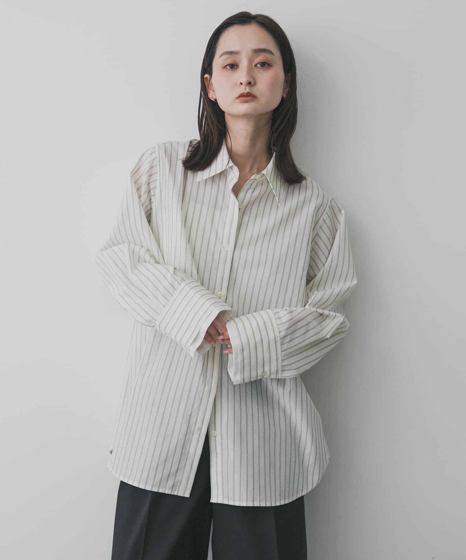 SENSE OF PLACE by URBAN RESEARCH「『イージーケア』レイヤードカフスルーズシャツ」|シャツ・ブラウス|