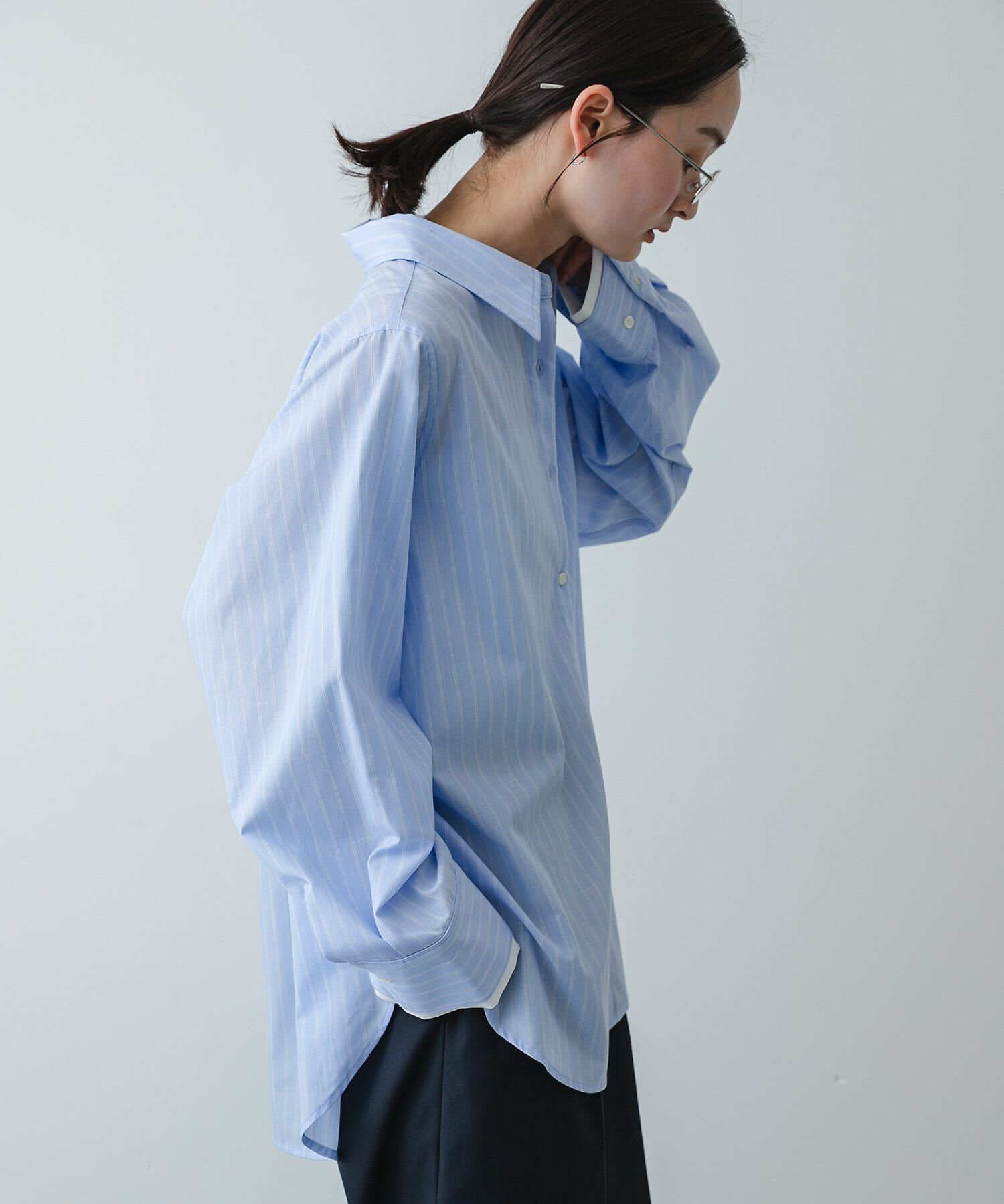 SENSE OF PLACE by URBAN RESEARCH「『イージーケア』レイヤードカフスルーズシャツ」|シャツ・ブラウス|