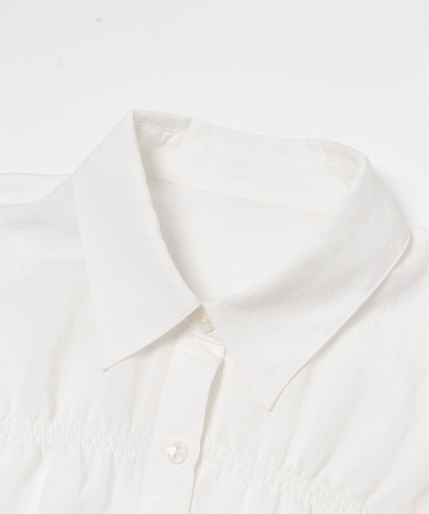 SENSE OF PLACE by URBAN RESEARCH「クロップドペプラムシャーリングシャツ」|シャツ・ブラウス|