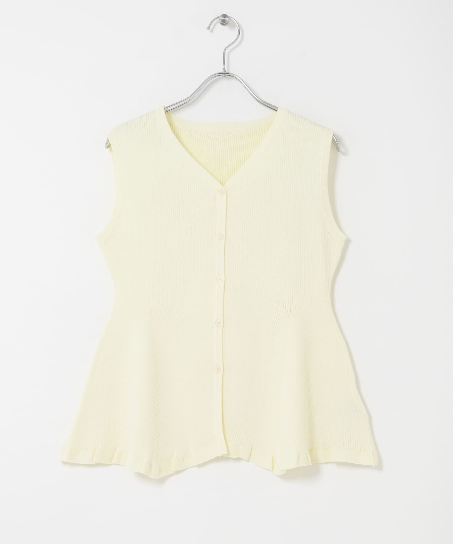 SENSE OF PLACE by URBAN RESEARCH「『洗濯可/毛玉防止』SKINProof抗ピルペプラムニットカーディガン」|ニット・セーター|