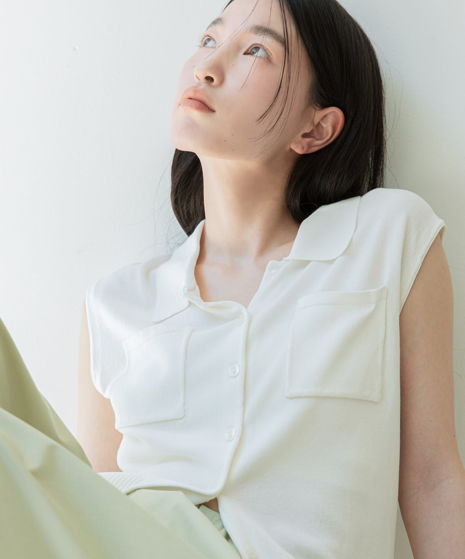 SENSE OF PLACE by URBAN RESEARCH「『洗濯可』近赤外線カットエリツキニットベスト」|ベスト・ジレ|