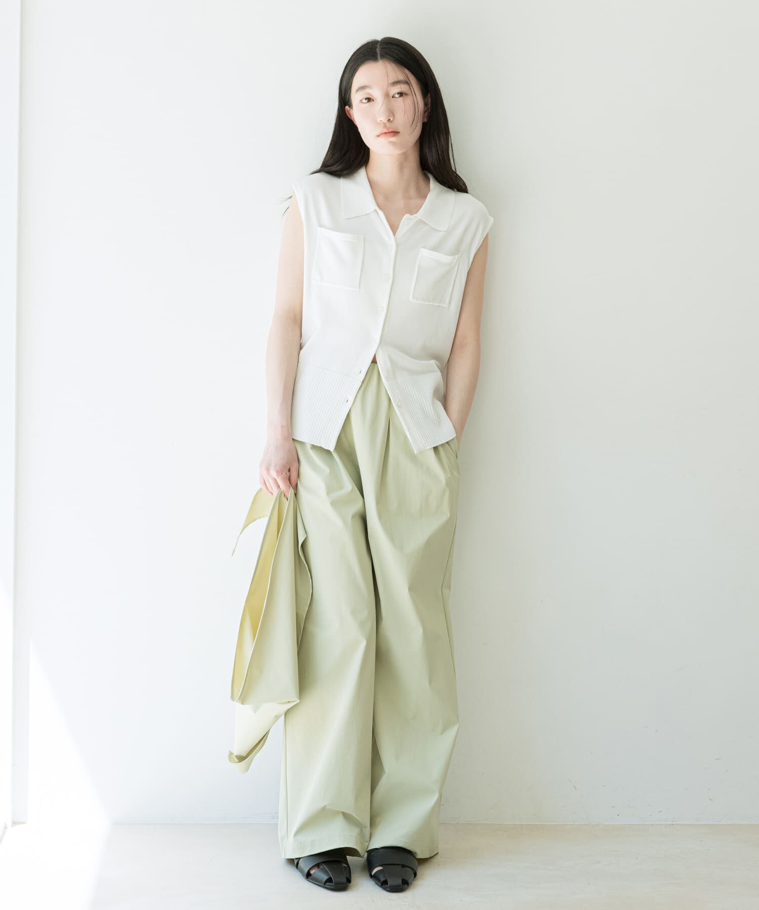 SENSE OF PLACE by URBAN RESEARCH「『洗濯可』近赤外線カットエリツキニットベスト」|ベスト・ジレ|