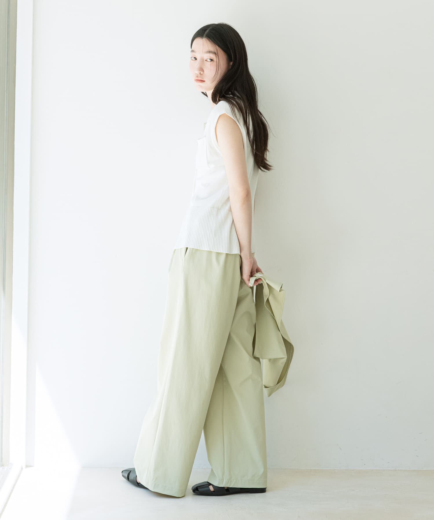 SENSE OF PLACE by URBAN RESEARCH「『洗濯可』近赤外線カットエリツキニットベスト」|ベスト・ジレ|