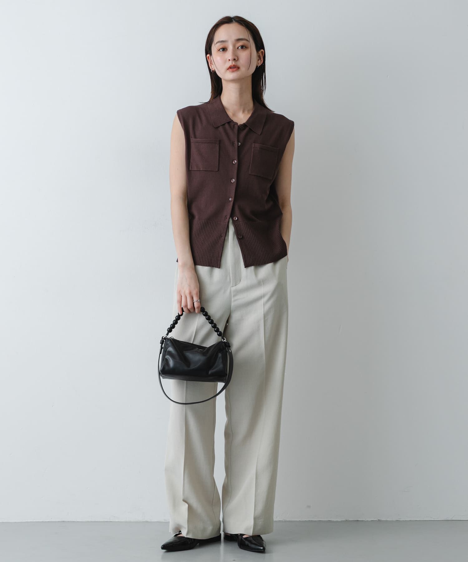 SENSE OF PLACE by URBAN RESEARCH「『洗濯可』近赤外線カットエリツキニットベスト」|ベスト・ジレ|