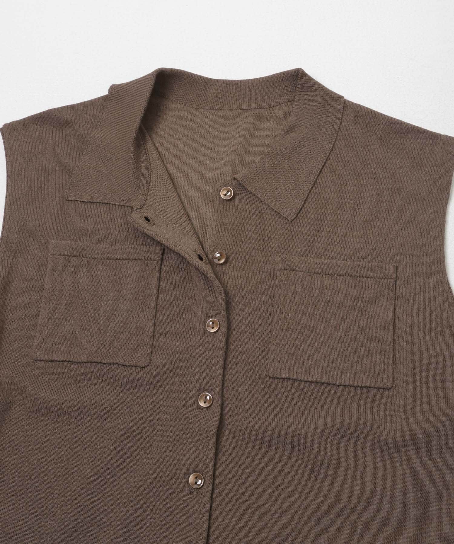 SENSE OF PLACE by URBAN RESEARCH「『洗濯可』近赤外線カットエリツキニットベスト」|ベスト・ジレ|