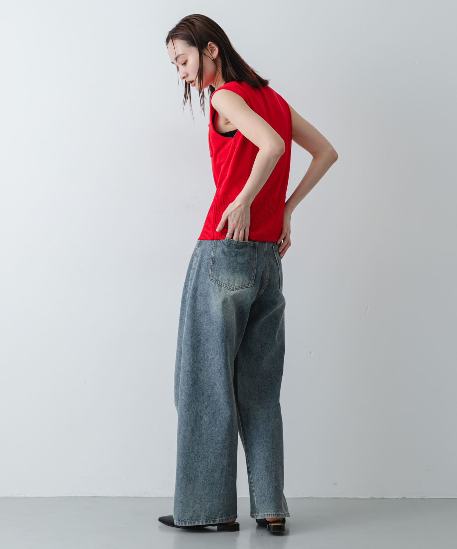 SENSE OF PLACE by URBAN RESEARCH「『洗濯可』近赤外線カットエリツキニットベスト」|ベスト・ジレ|