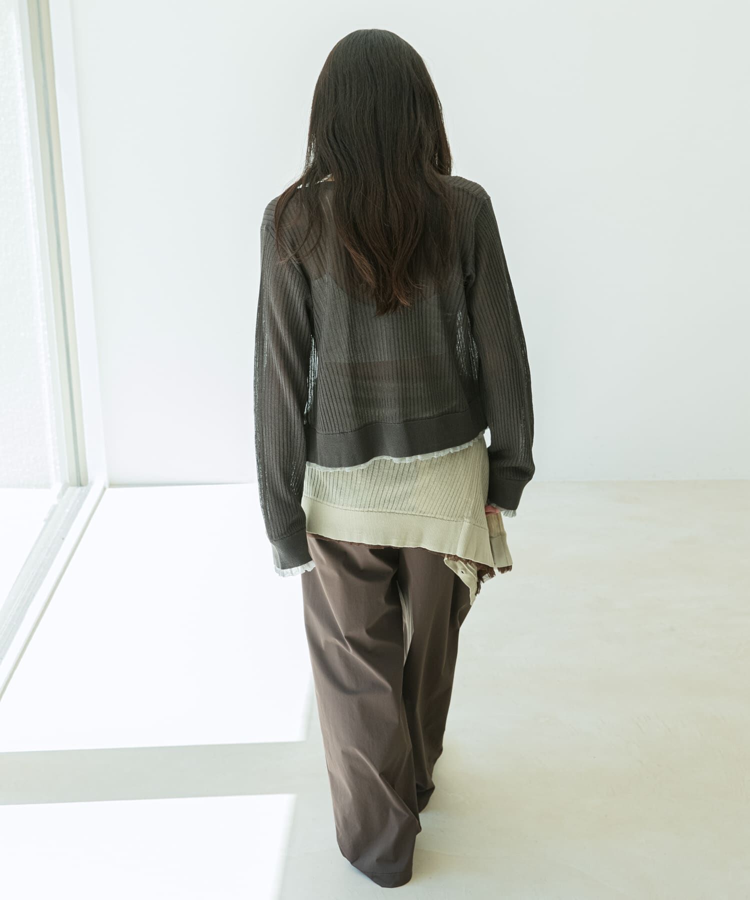 SENSE OF PLACE by URBAN RESEARCH「UVケアシアーリブカーディガン」|カーディガン|