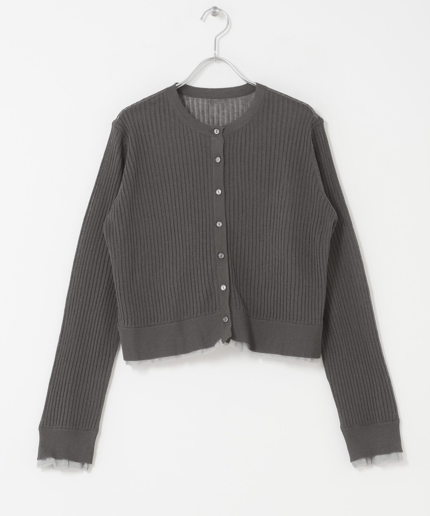 SENSE OF PLACE by URBAN RESEARCH「UVケアシアーリブカーディガン」|カーディガン|