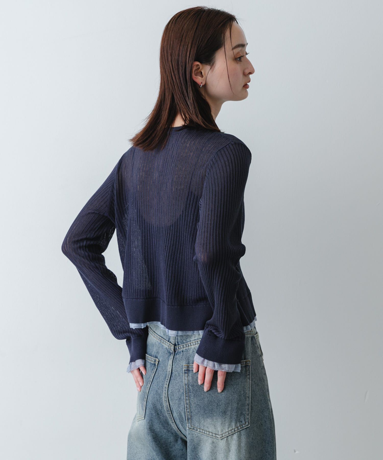 SENSE OF PLACE by URBAN RESEARCH「UVケアシアーリブカーディガン」|カーディガン|