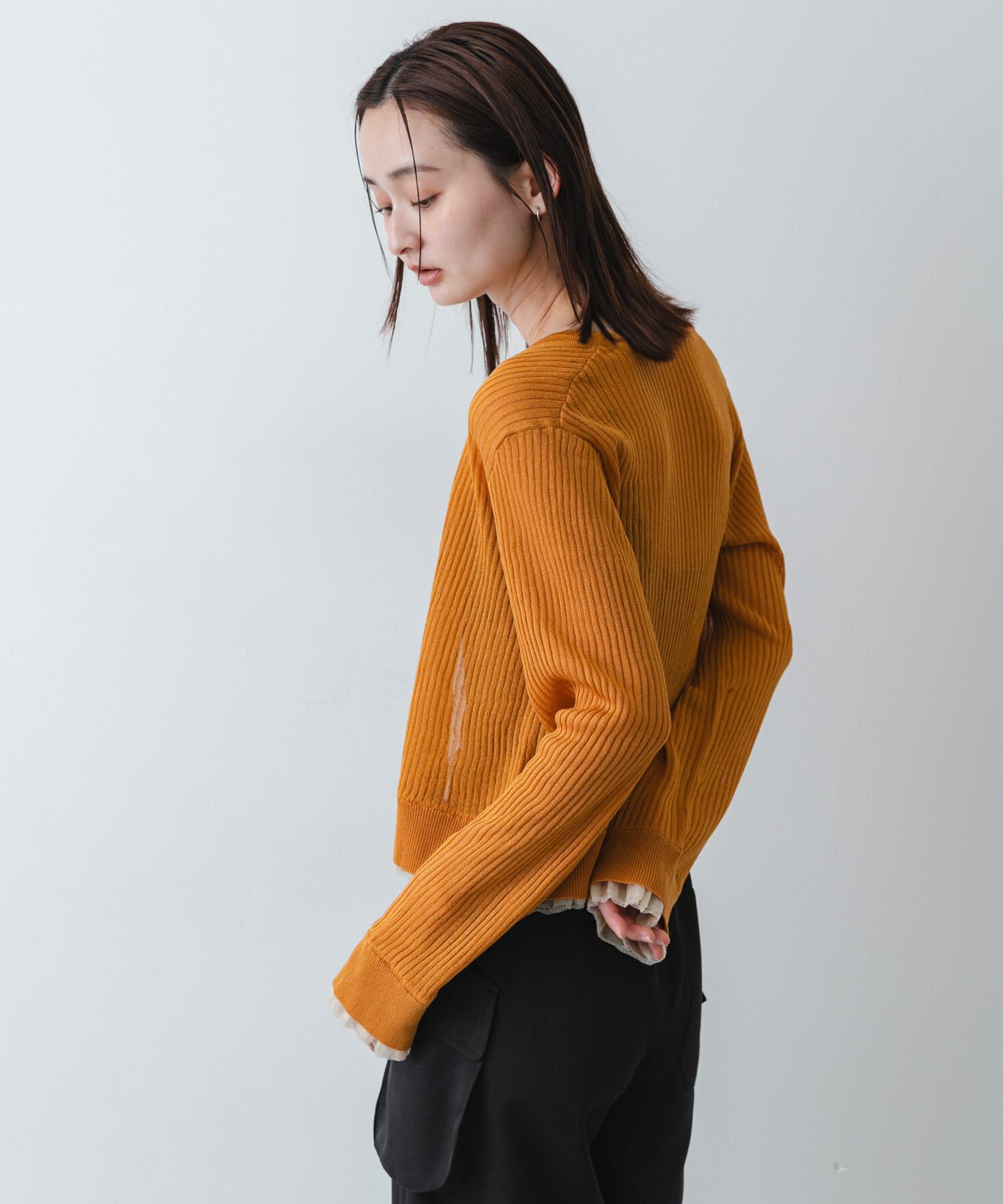 SENSE OF PLACE by URBAN RESEARCH「UVケアシアーリブカーディガン」|カーディガン|