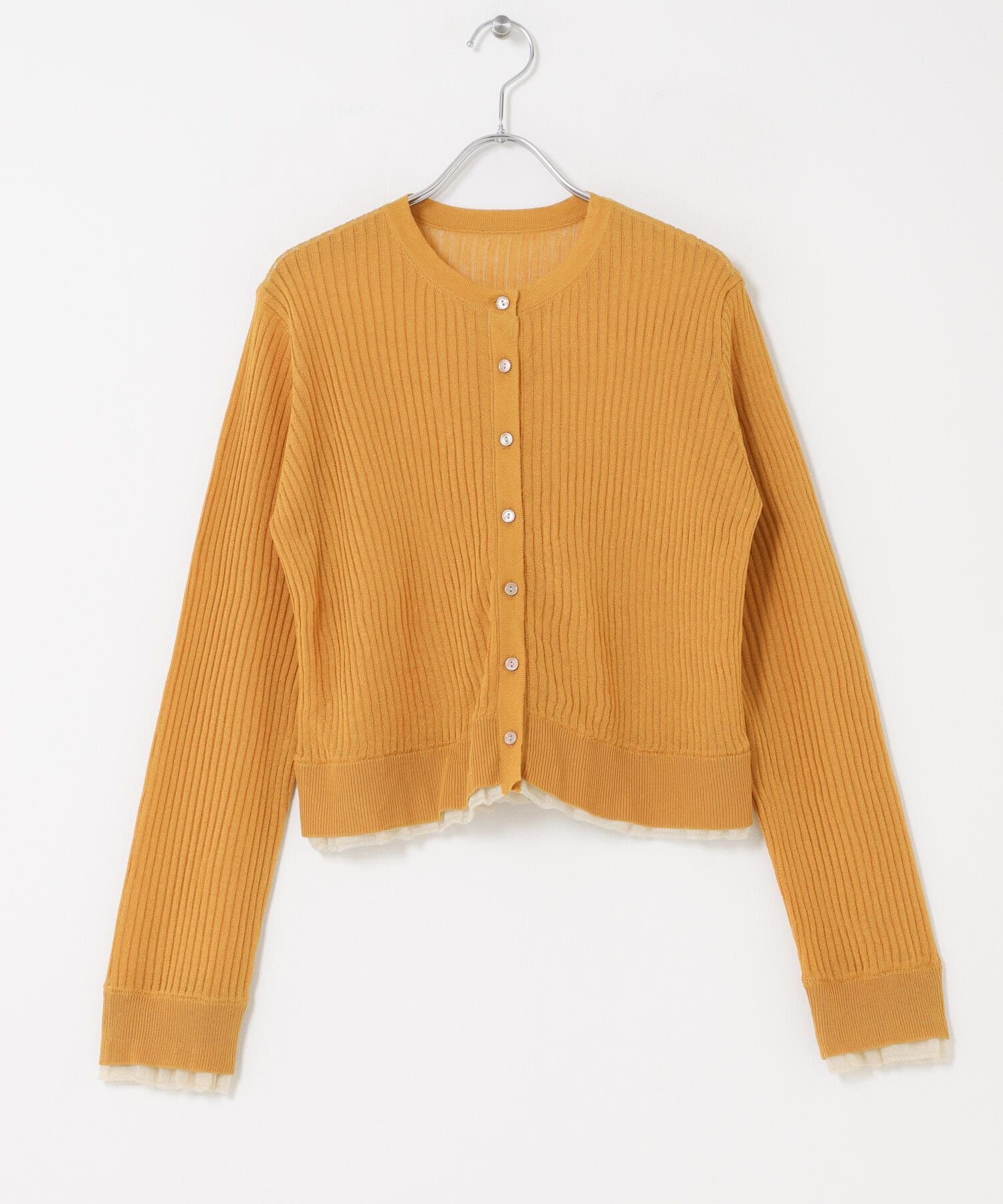 SENSE OF PLACE by URBAN RESEARCH「UVケアシアーリブカーディガン」|カーディガン|