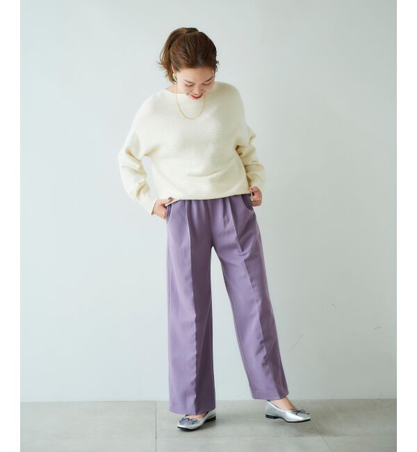 le.coeur blanc「センタープレスイージーパンツ」|その他|