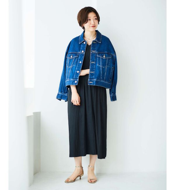 le.coeur blanc「シャーリングVネックワンピース」|ワンピース|